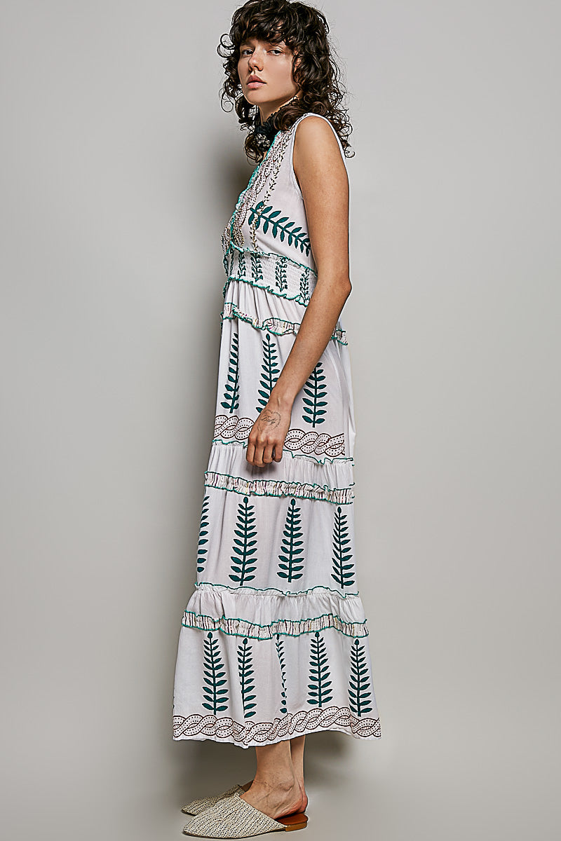 POL Floral Printed Sleeveless Tiered Dress with Smocked Waistband **DEBUT SALE** on Simply Obsessed