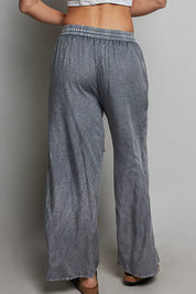 POL Tassel Drawstring Embroidered Wide Leg Woven Pants **FALL DEBUT SALE** on Simply Obsessed