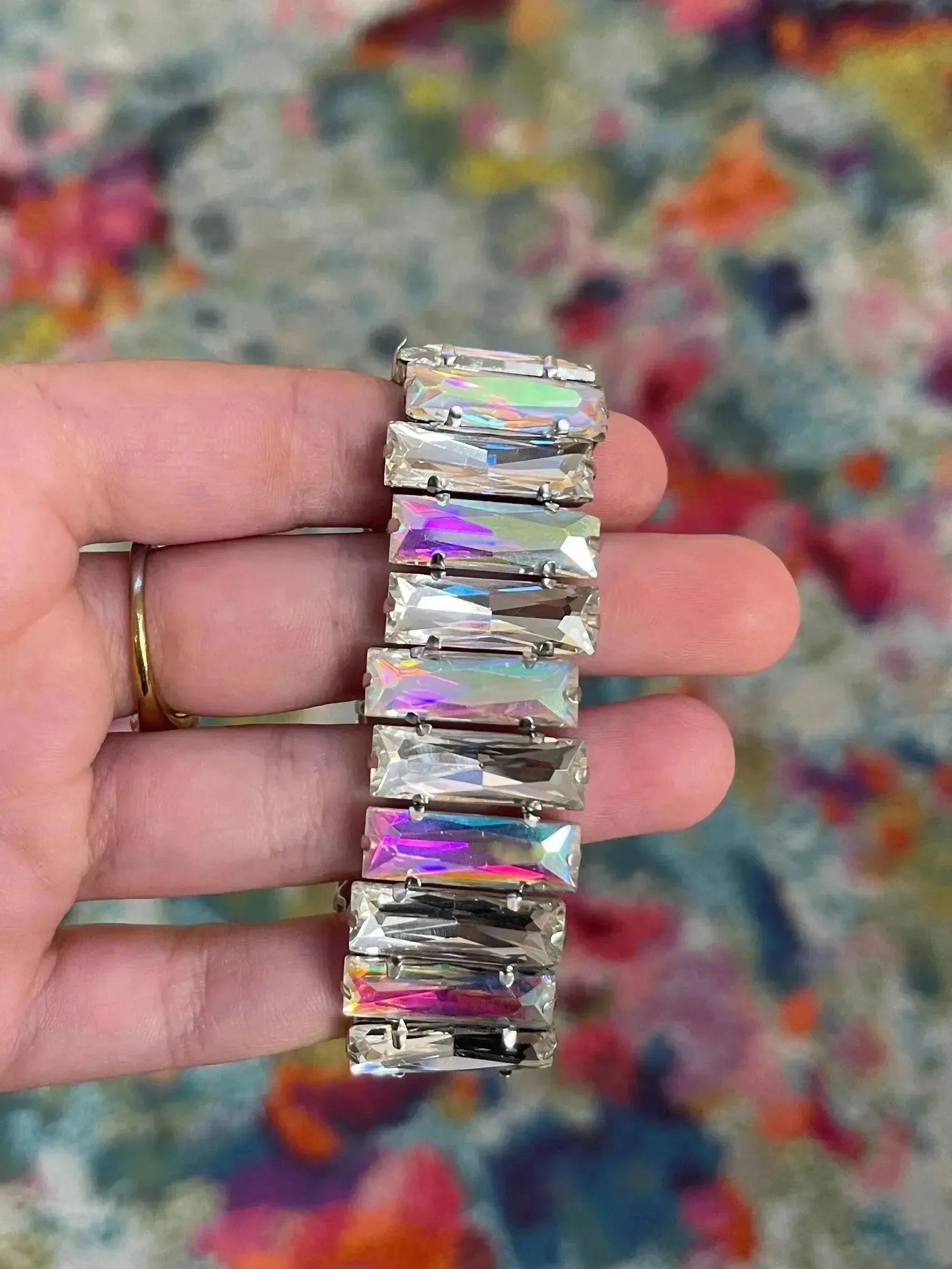 AB/Clear Stretch Bracelet on Simply Obsessed
