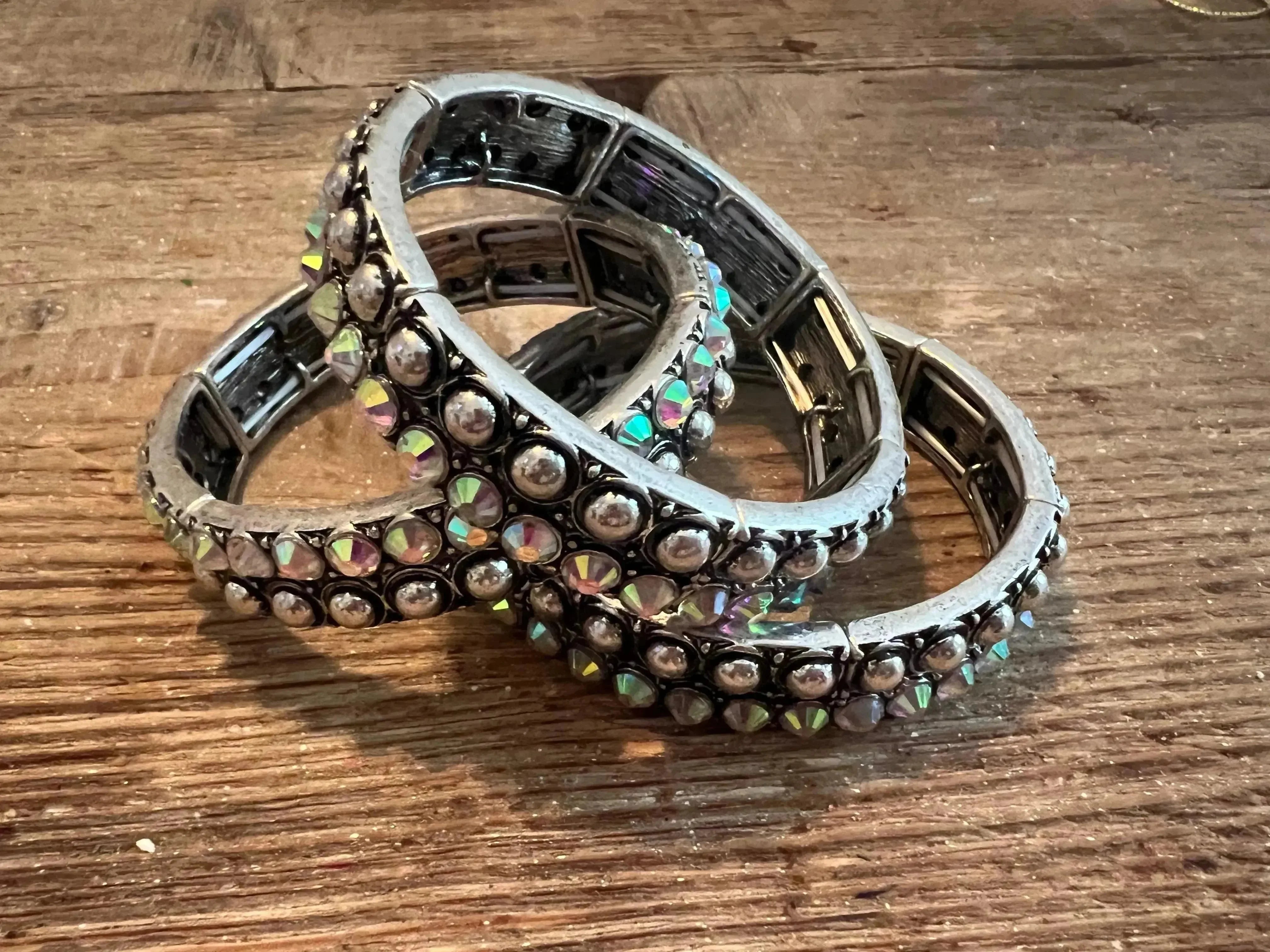 Studded Stretch Bangle on Simply Obsessed