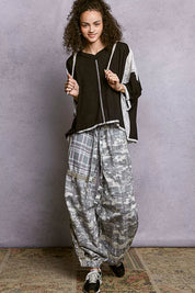 POL Short Sleeve Hoodie Top with Lace Detail on Simply Obsessed