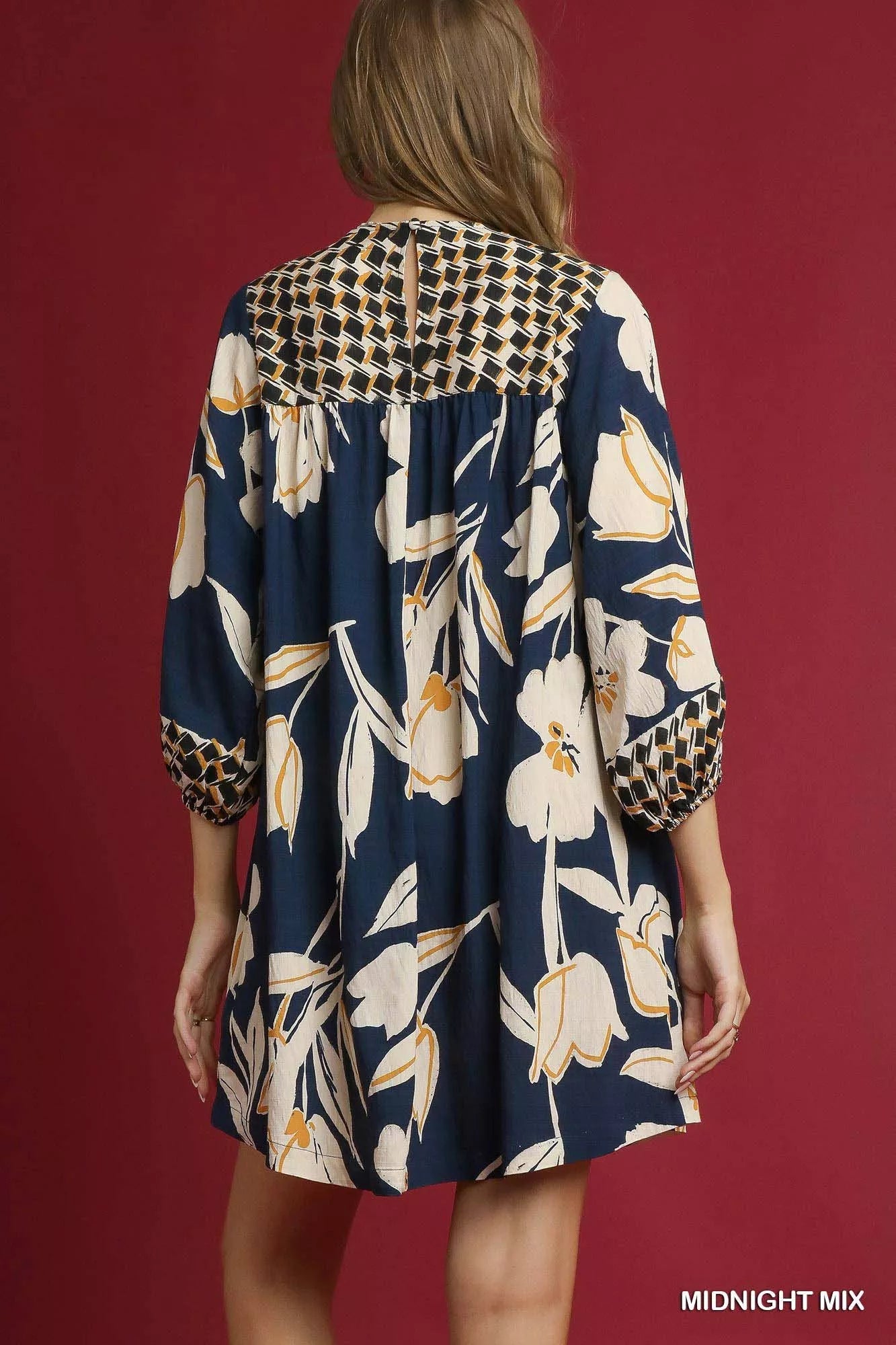 UMGEE Floral High-Low Babydoll Dress on Simply Obsessed