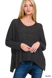 Zenana Dolman Sleeve V-Neck Sweater on Simply Obsessed