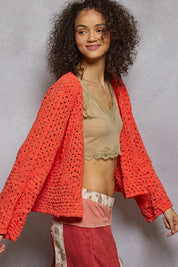POL Open Front Cardigan with Crochet Patterns on Simply Obsessed