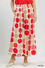 UMGEE Dot Print Wide Leg Pants on Simply Obsessed