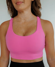 "Amelia" Strappy Back Sports Bra (removable pads) on Simply Obsessed