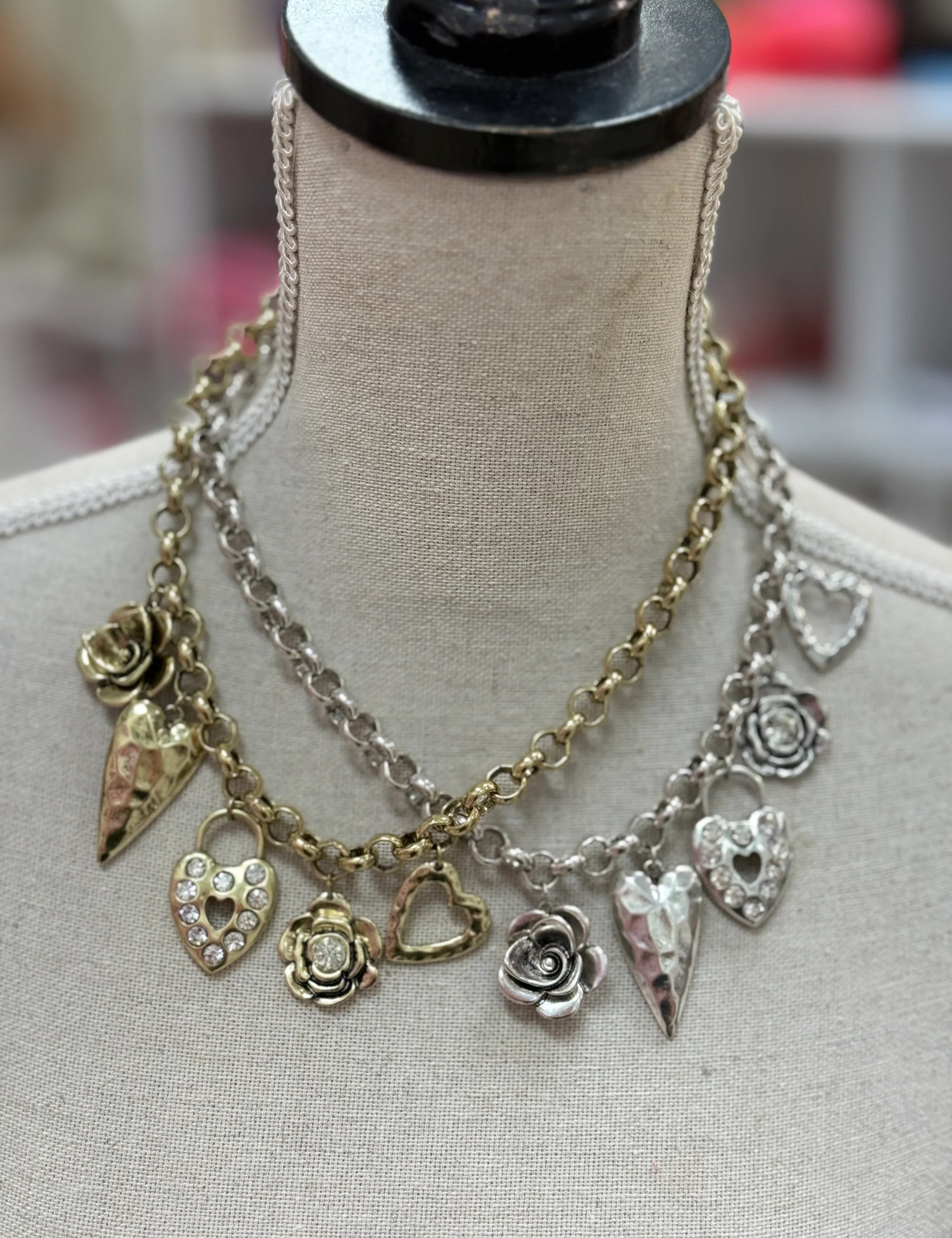 ATG 5-Charm Link Necklace on Simply Obsessed