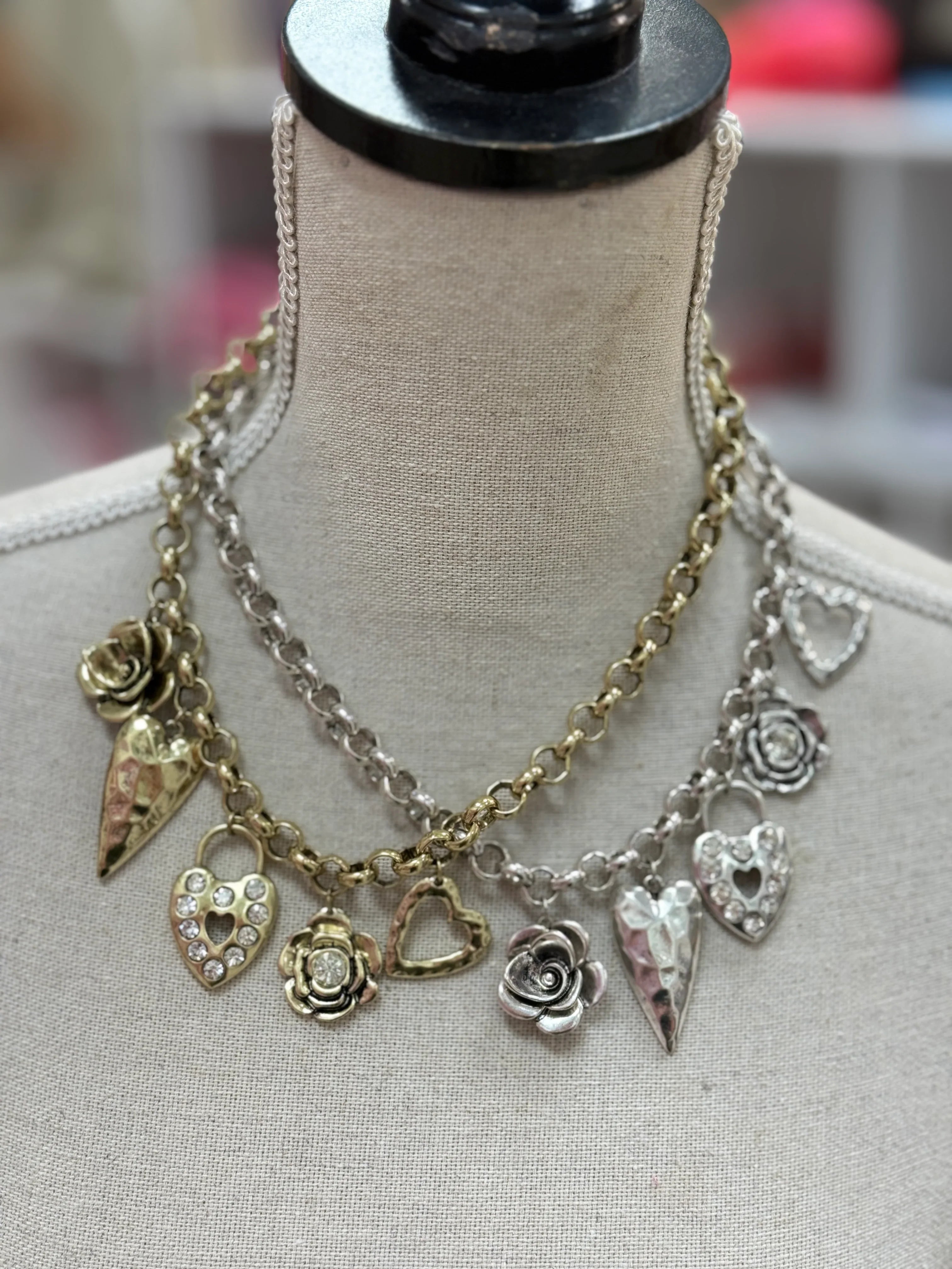 ATG 5-Charm Link Necklace on Simply Obsessed