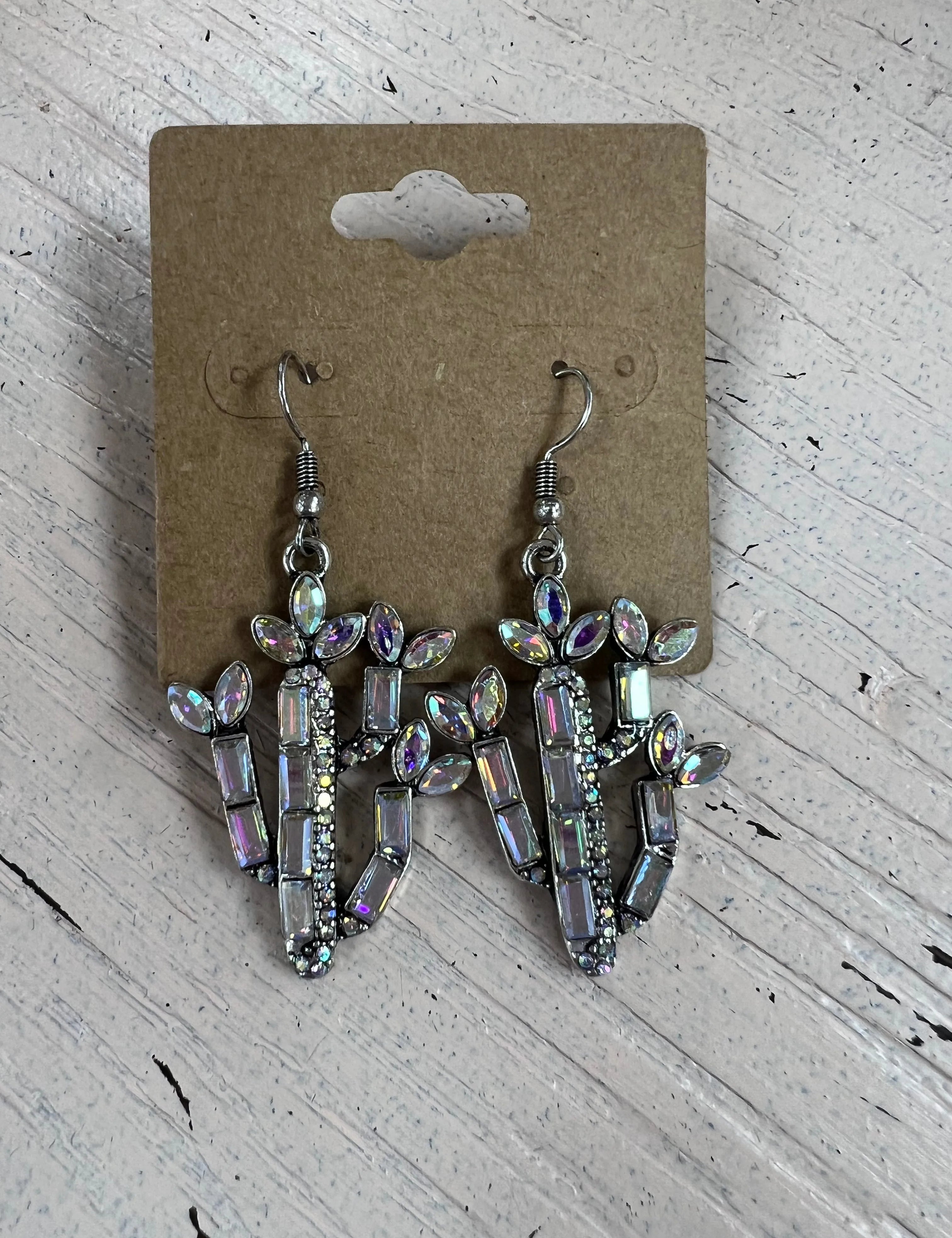 ATG AB Stone Cactus Earrings on Simply Obsessed