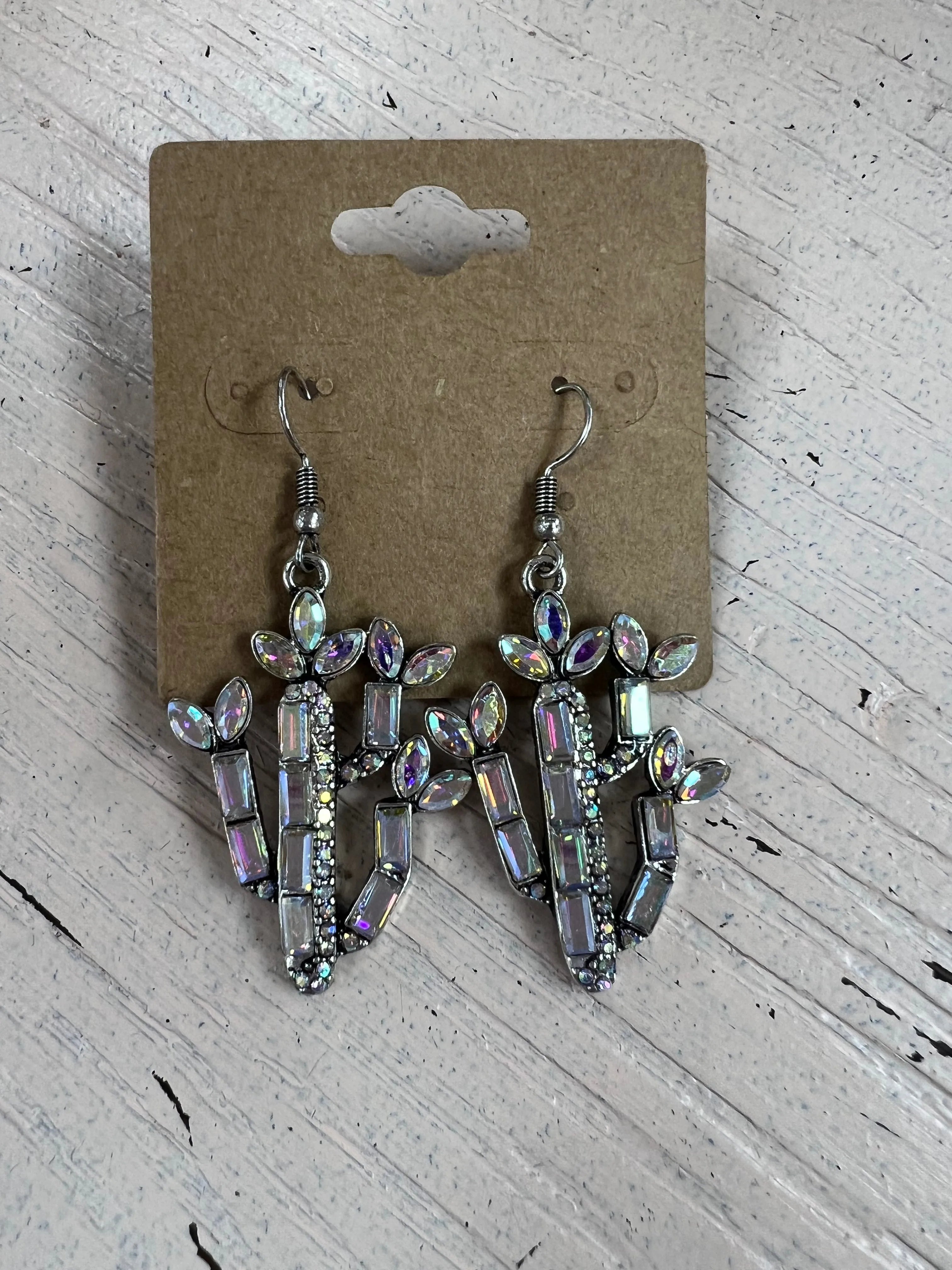 ATG AB Stone Cactus Earrings on Simply Obsessed