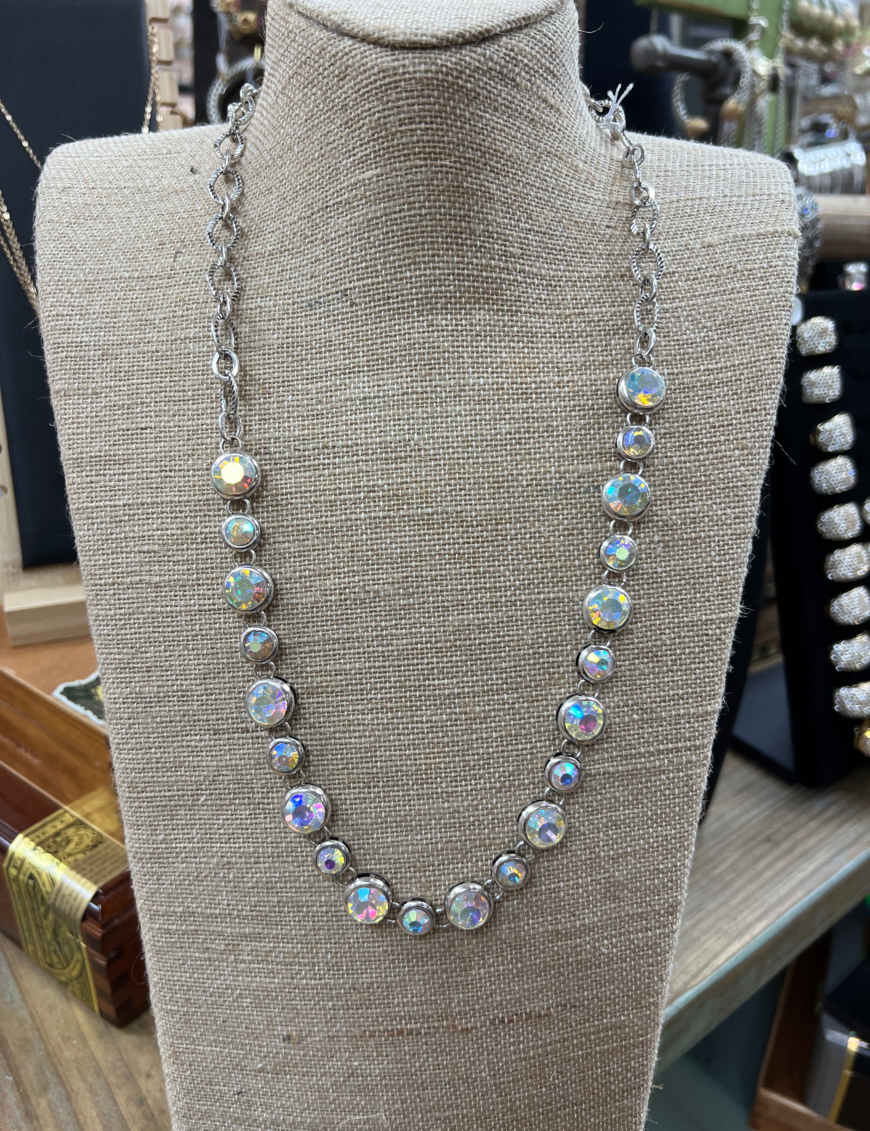 ATG AB Stone Chain Necklace on Simply Obsessed