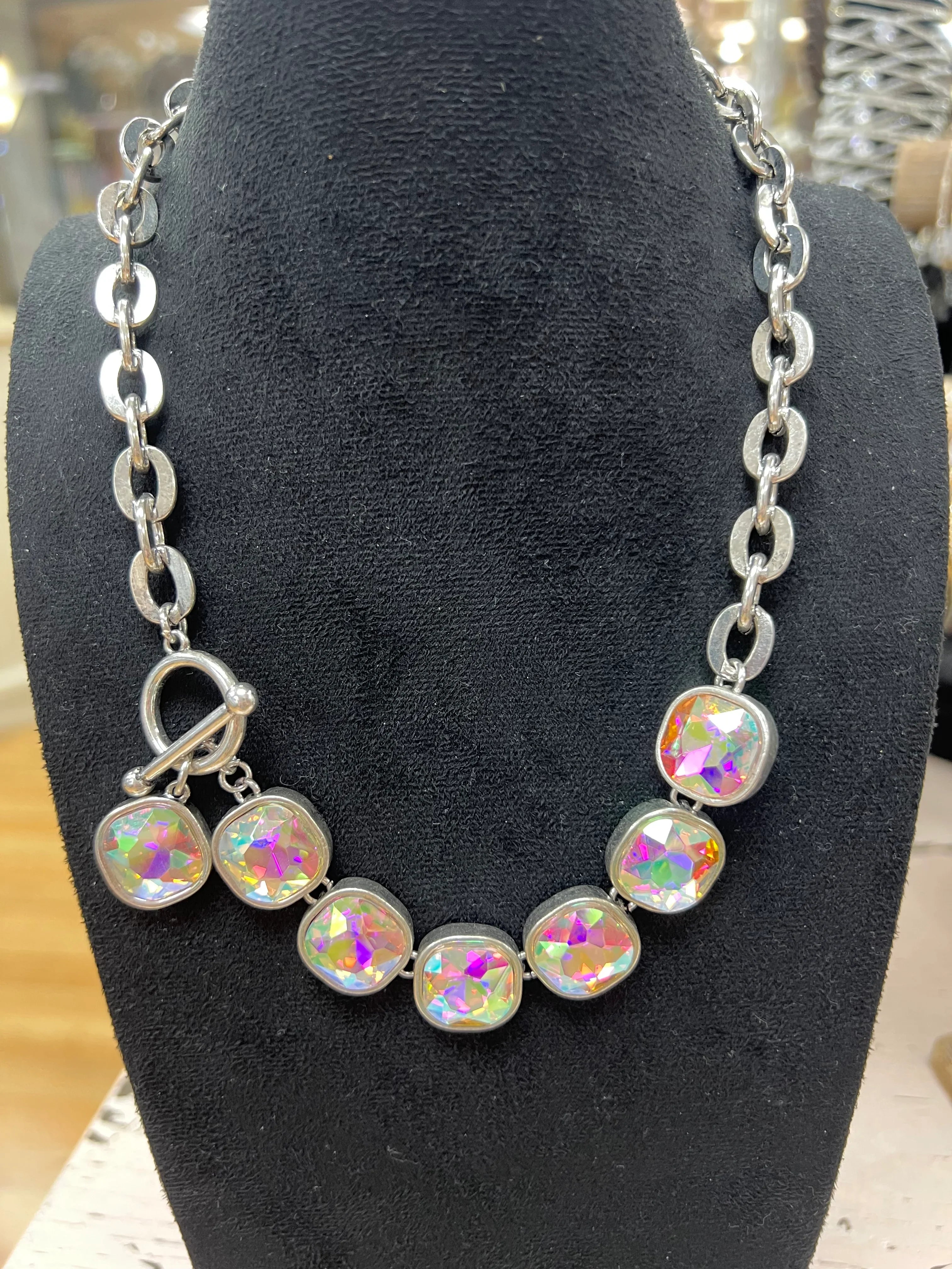 ATG AB Stone Statement Necklace on Simply Obsessed