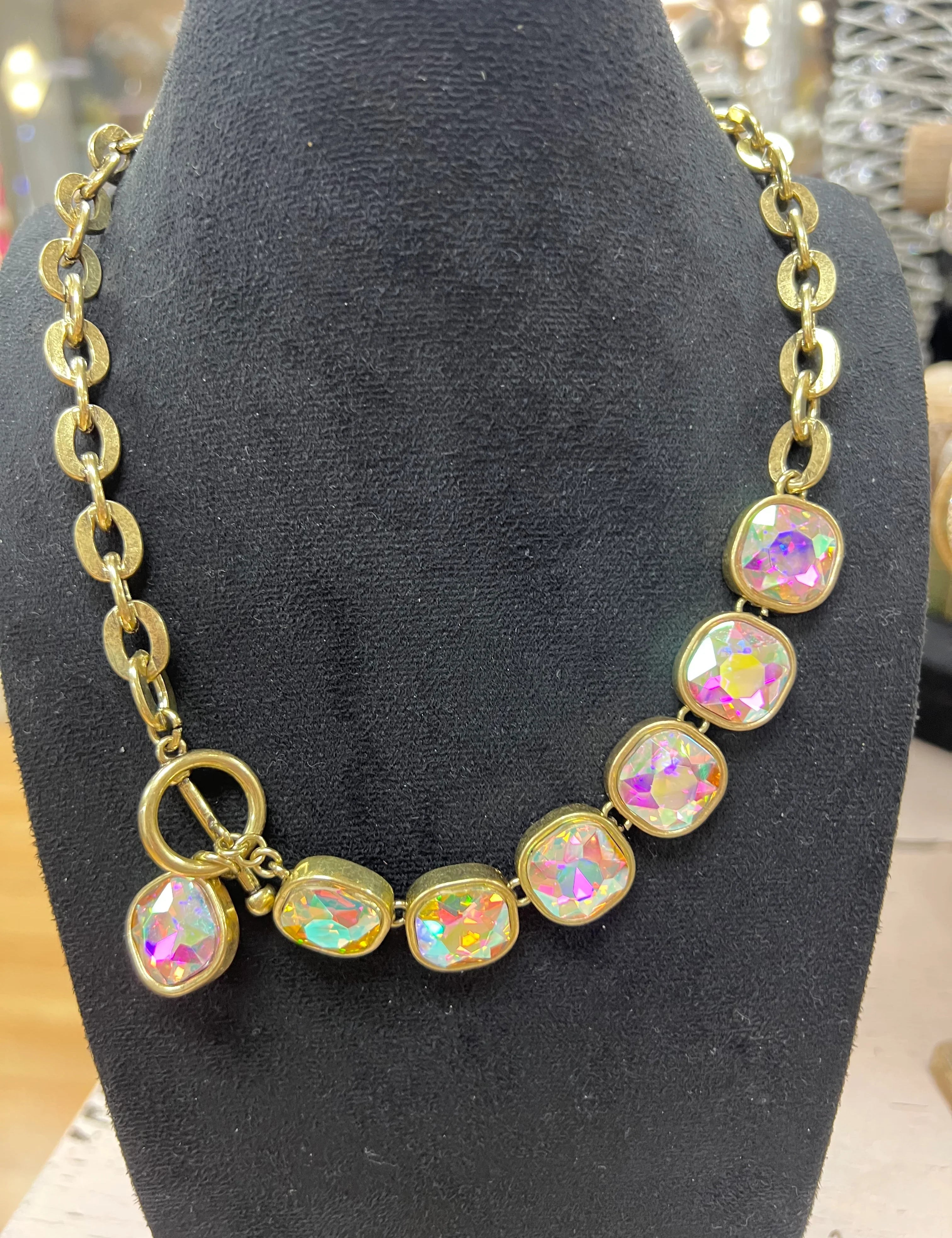 ATG AB Stone Statement Necklace on Simply Obsessed