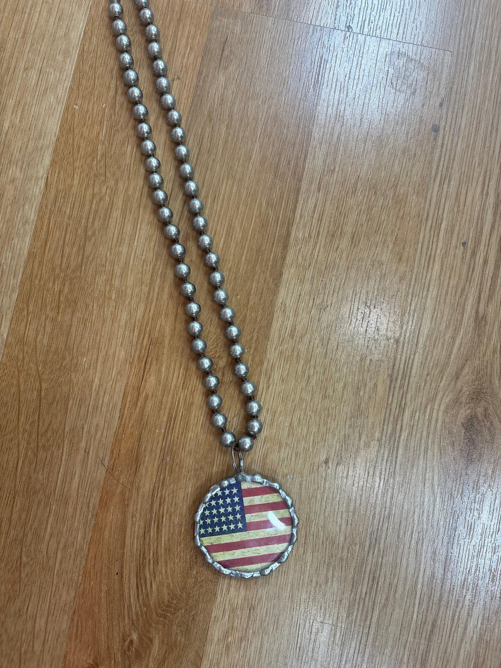 ATG American Flag Necklace on Simply Obsessed