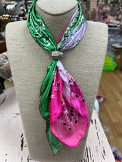 ATG Bandana Scarf Necklace with Slide on Simply Obsessed