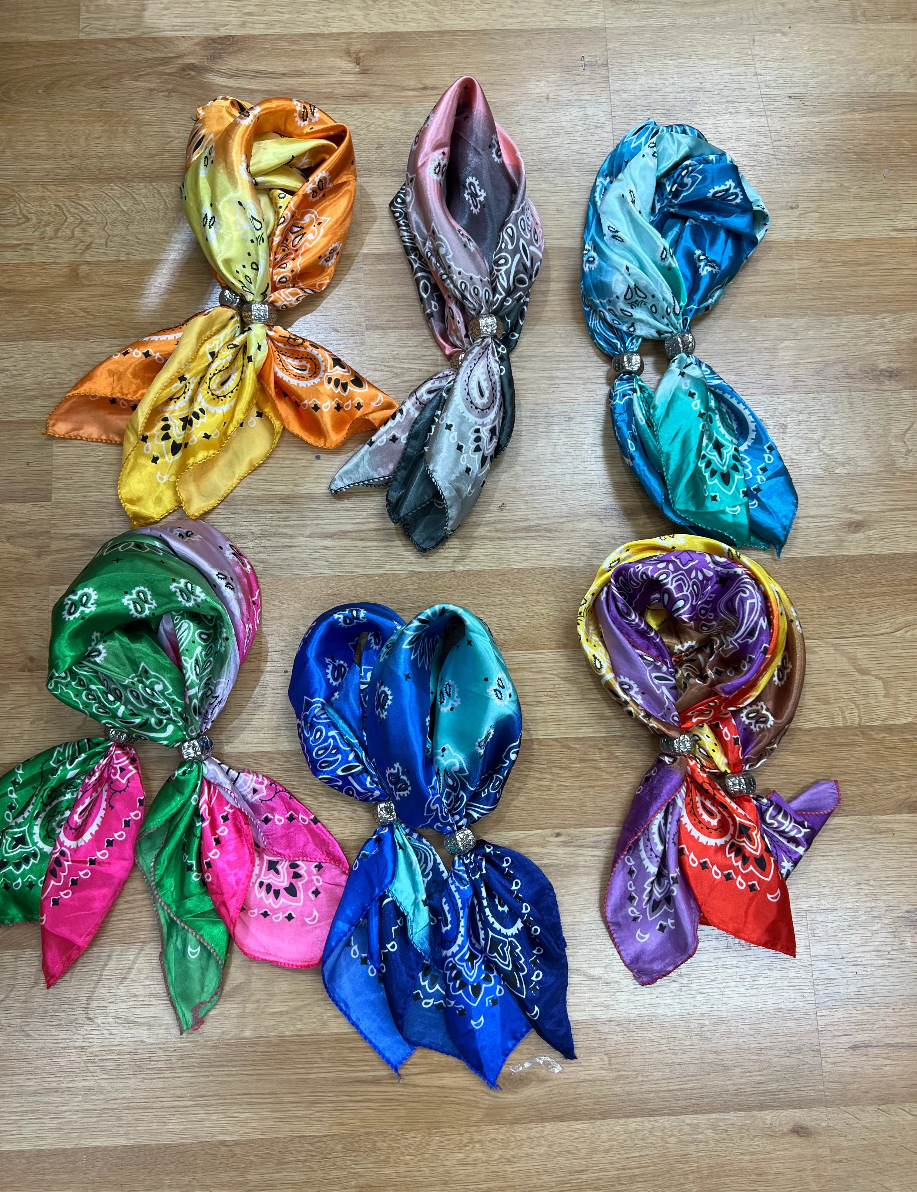 ATG Bandana Scarf Necklace with Slide on Simply Obsessed