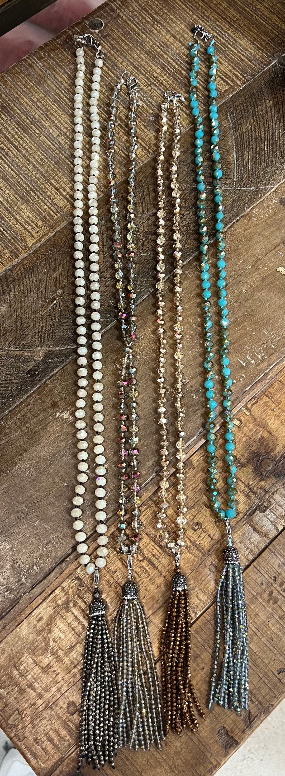 ATG Beaded Tassel Necklaces on Simply Obsessed