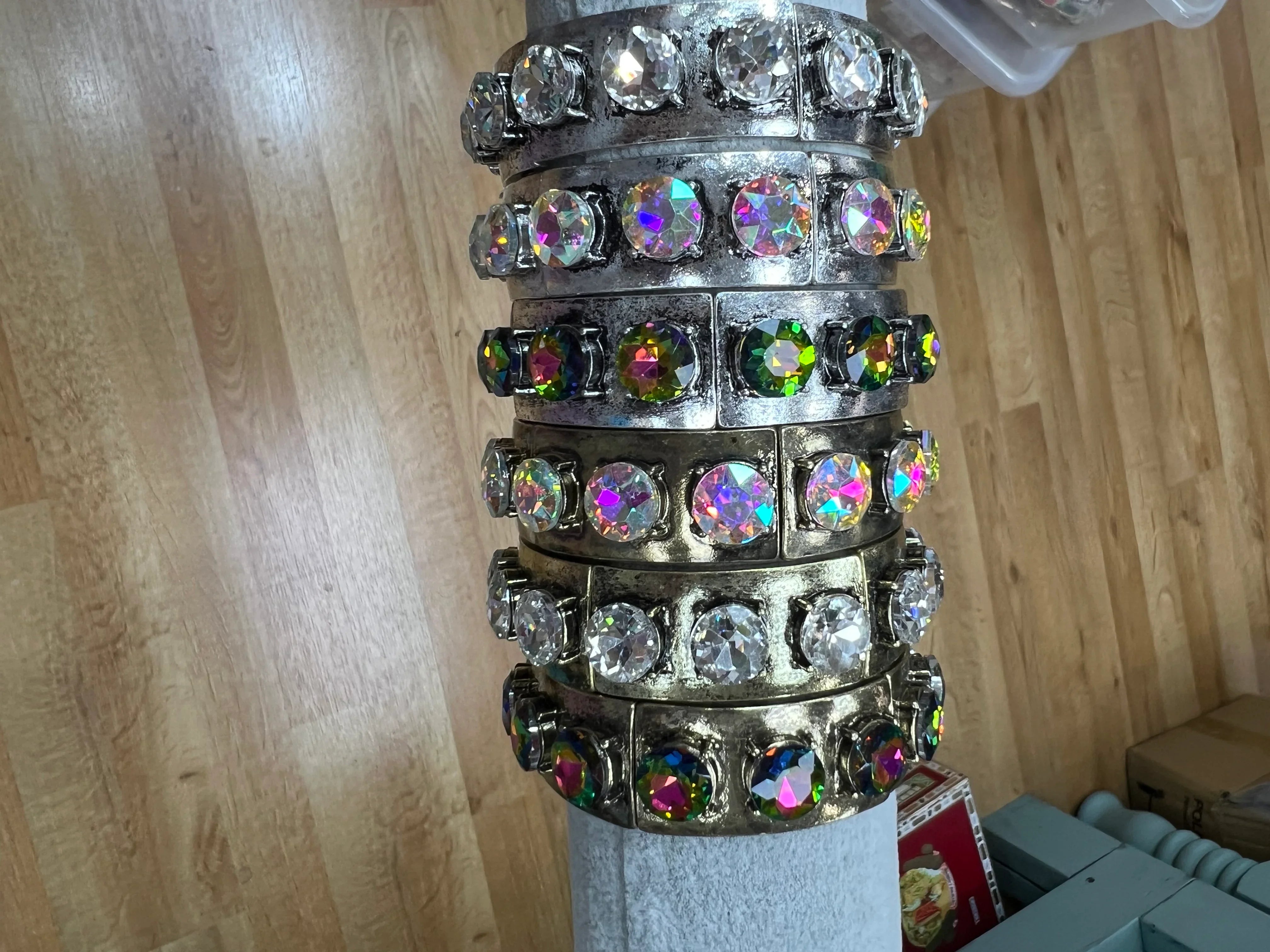 ATG Big Bling Stone Stretchy Bracelets on Simply Obsessed