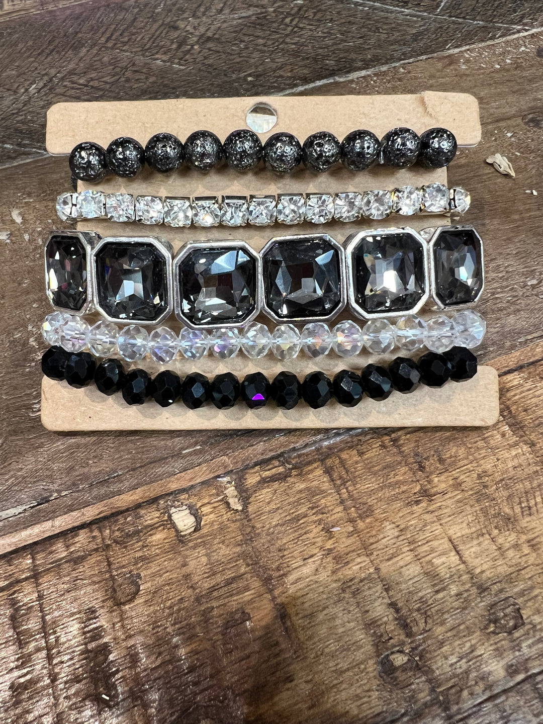 ATG Black/Silver Bracelet Stack on Simply Obsessed