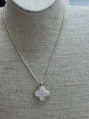 ATG Bling Clover Necklace on Simply Obsessed
