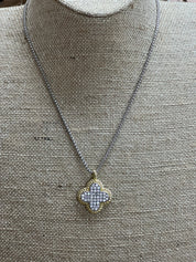 ATG Bling Clover Necklace on Simply Obsessed