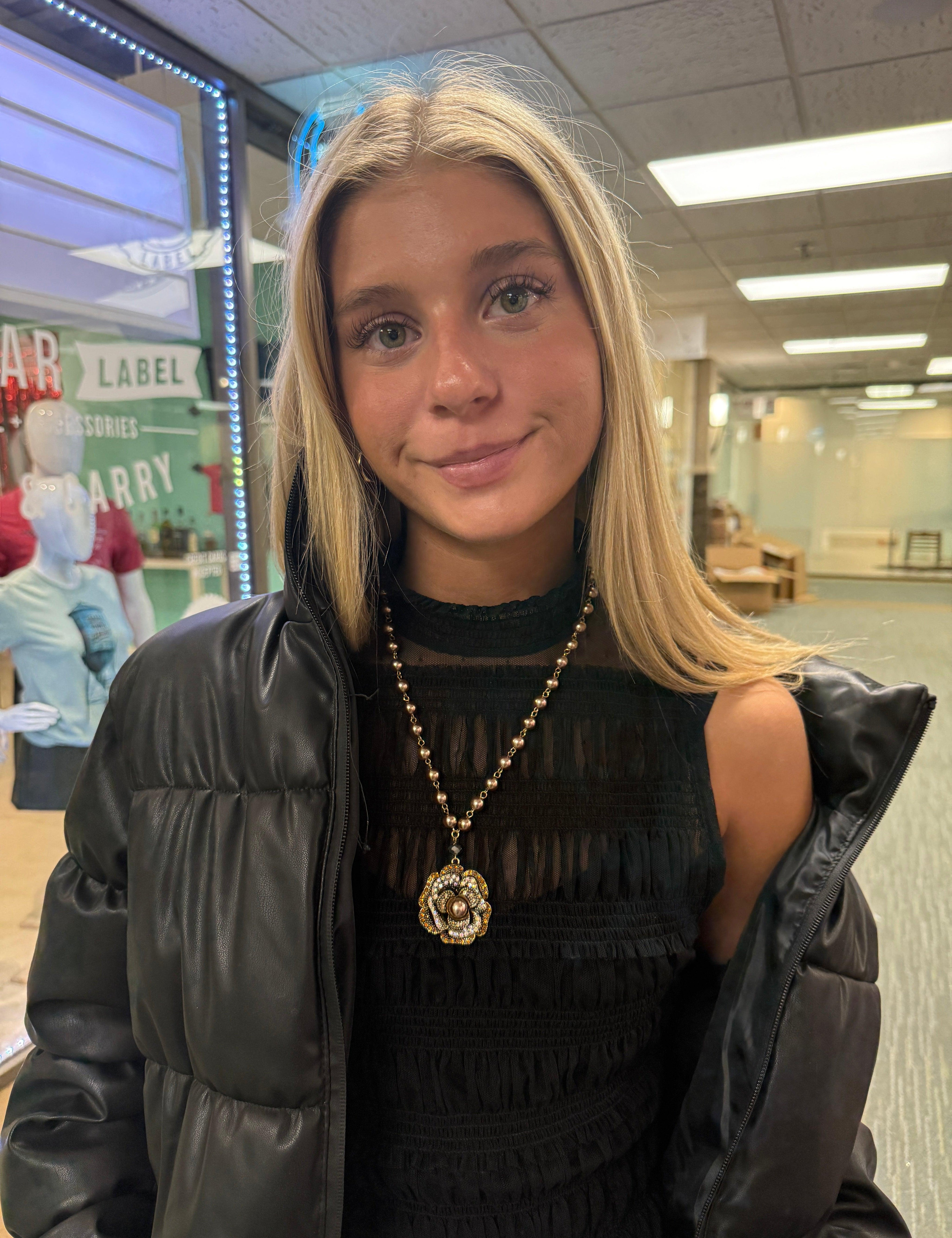 ATG Bling Flower Necklace on Simply Obsessed