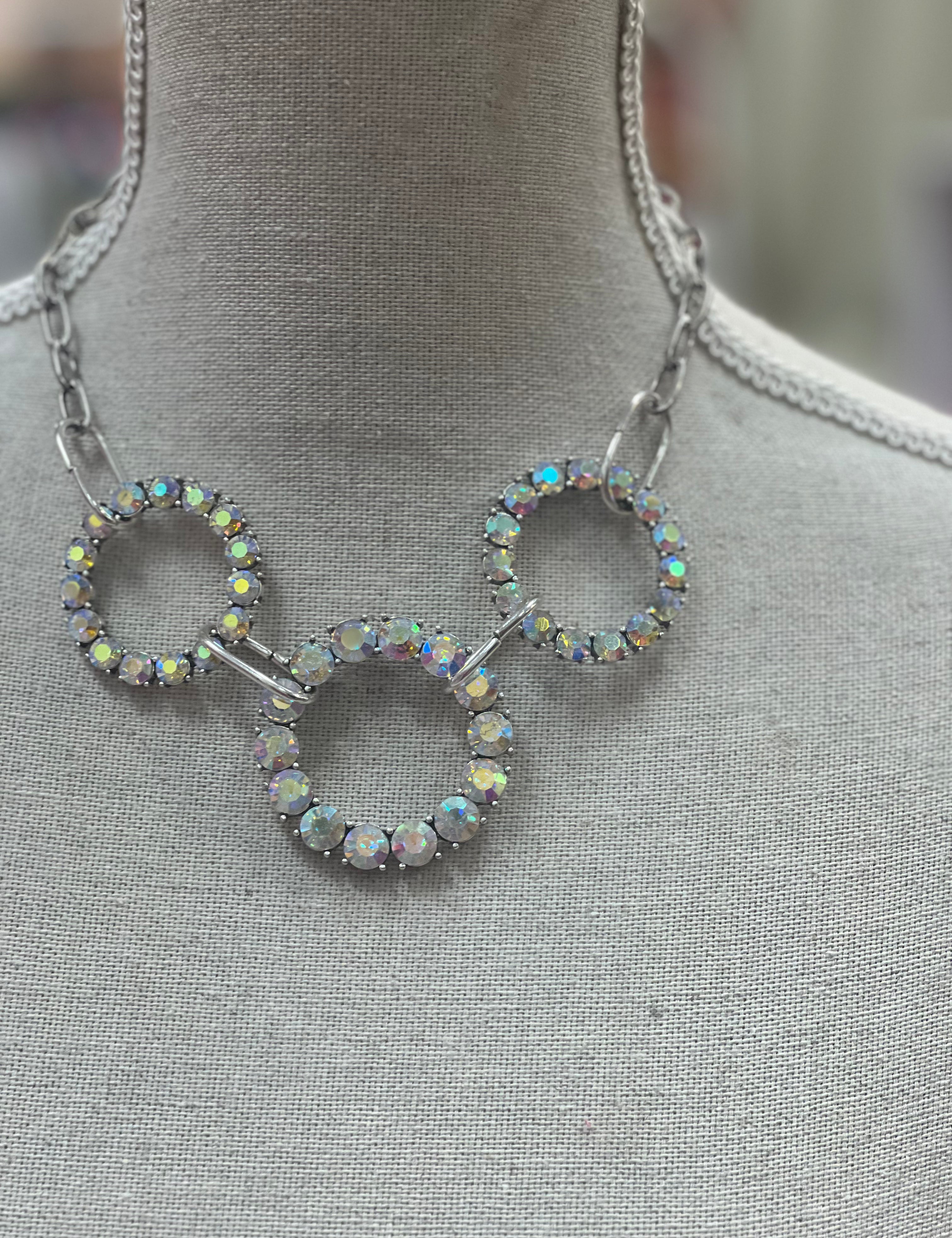 ATG Bling Triple Circle Necklace on Simply Obsessed