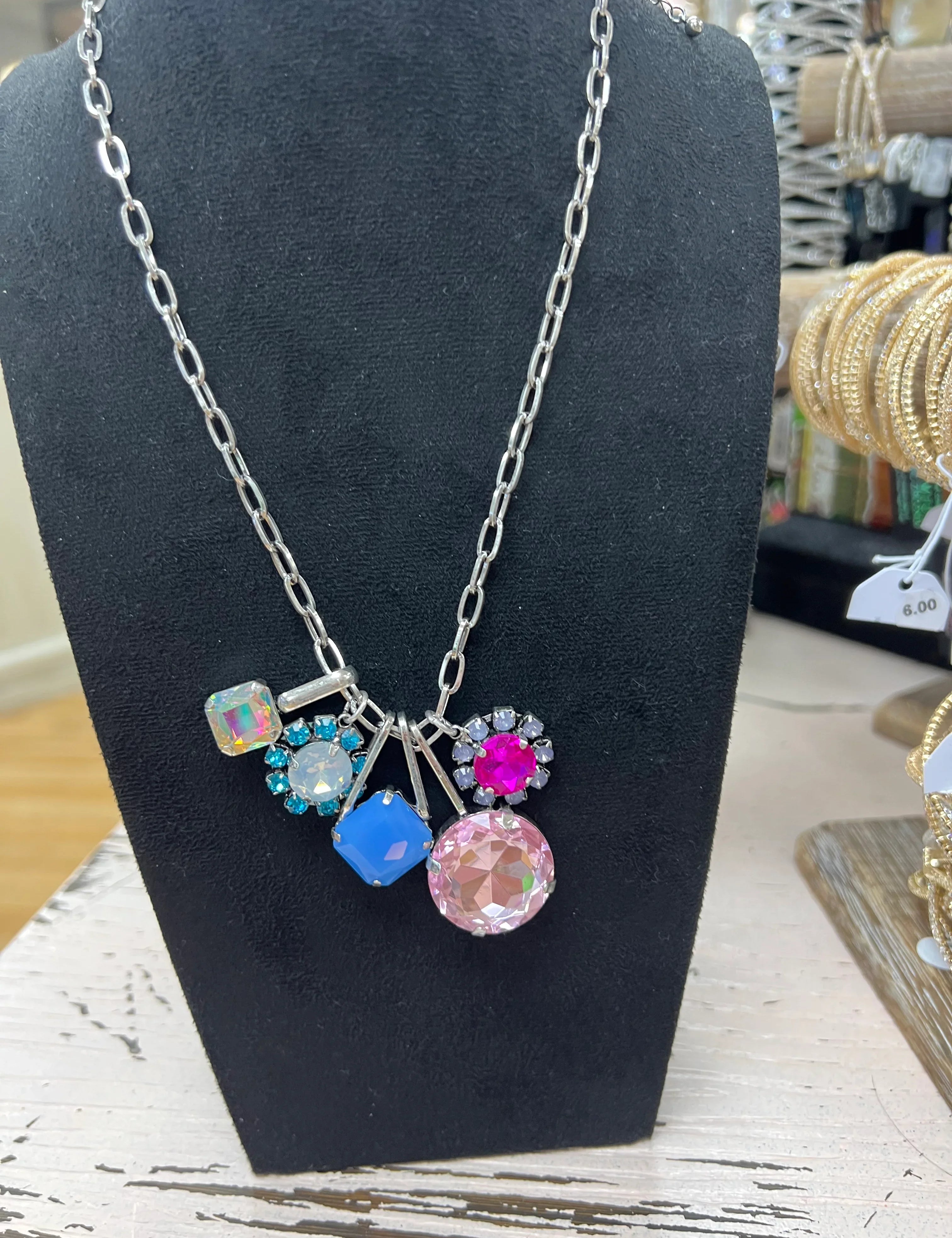 ATG Colorful Charm Necklace on Simply Obsessed