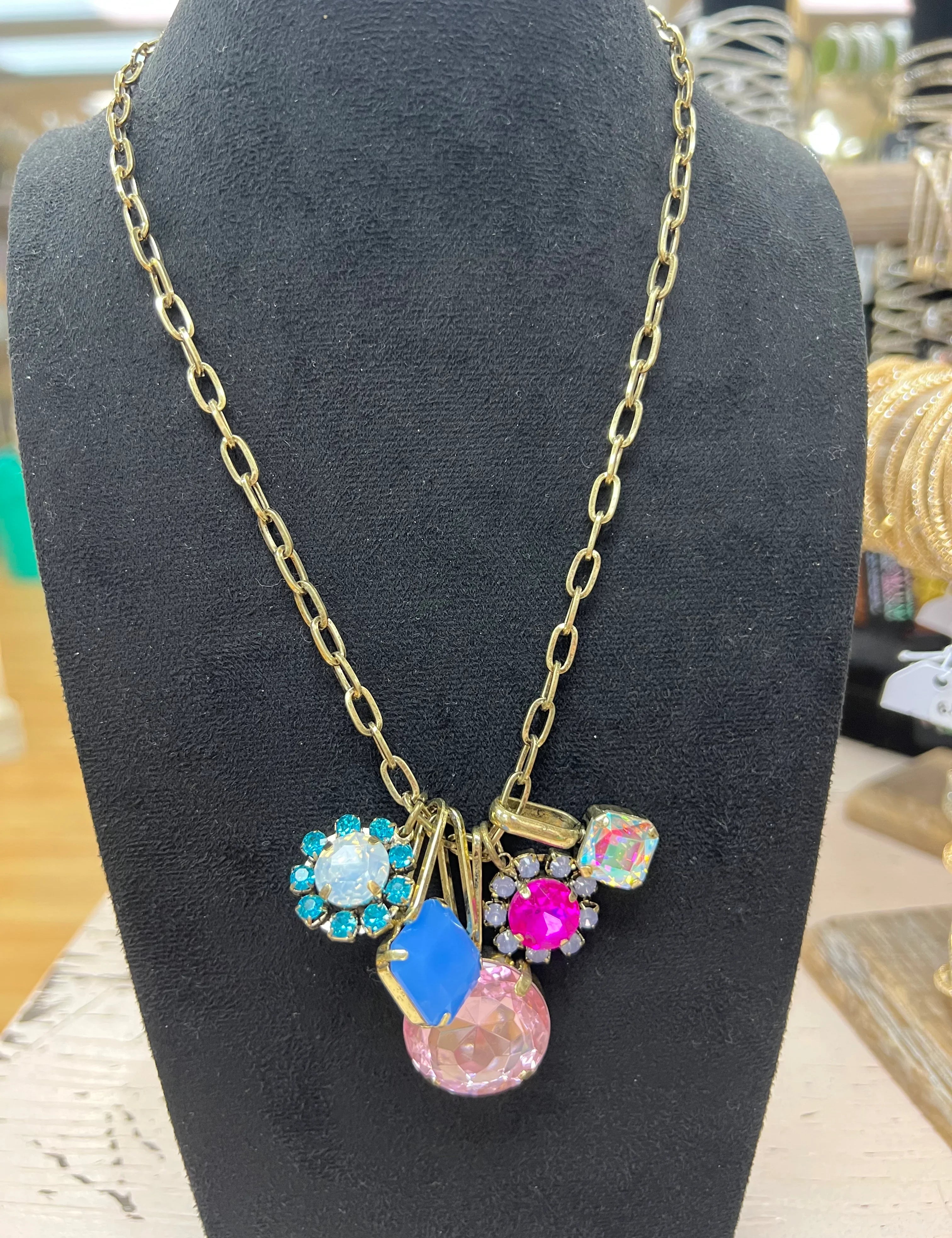 ATG Colorful Charm Necklace on Simply Obsessed