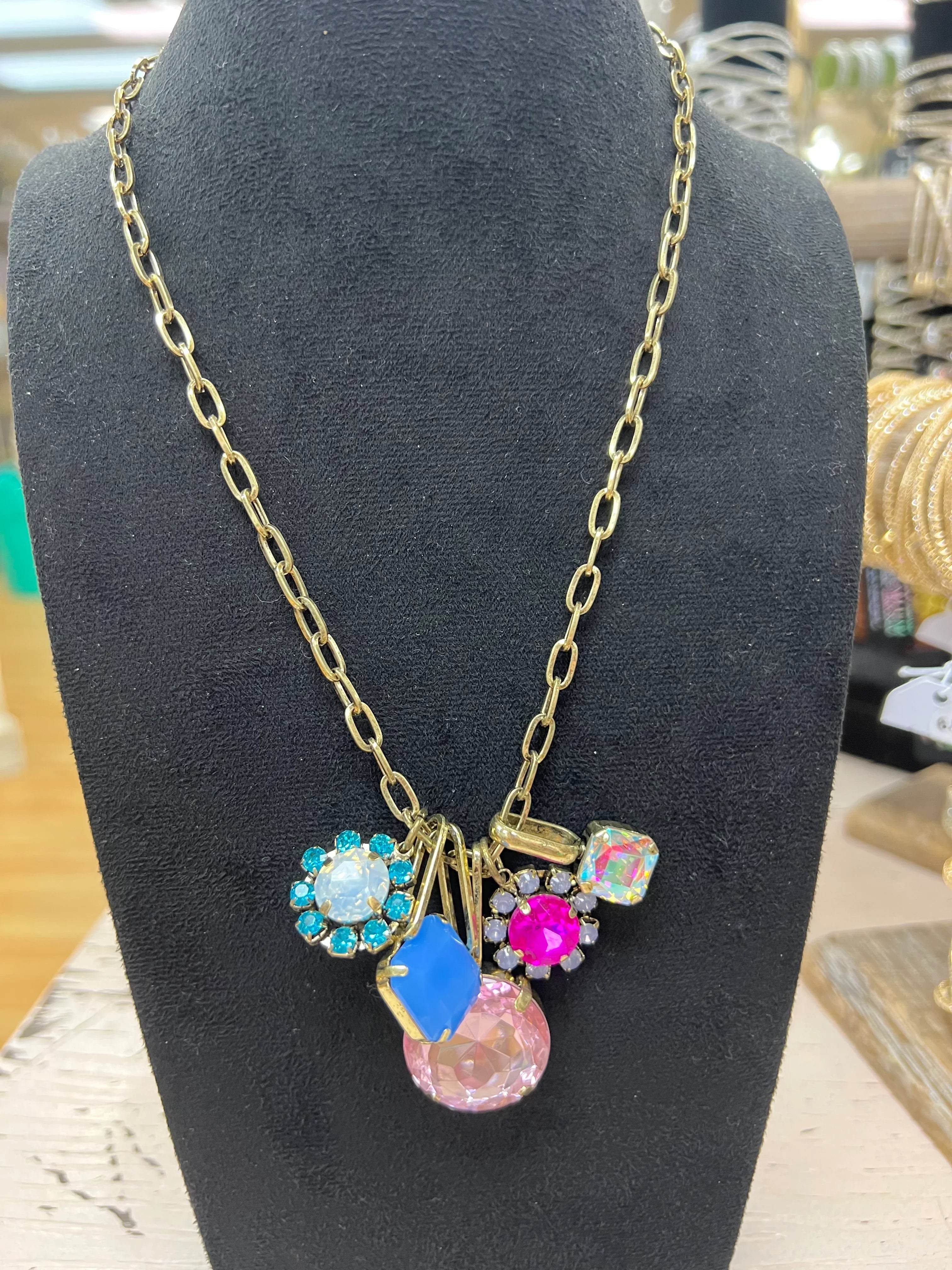 ATG Colorful Charm Necklace on Simply Obsessed