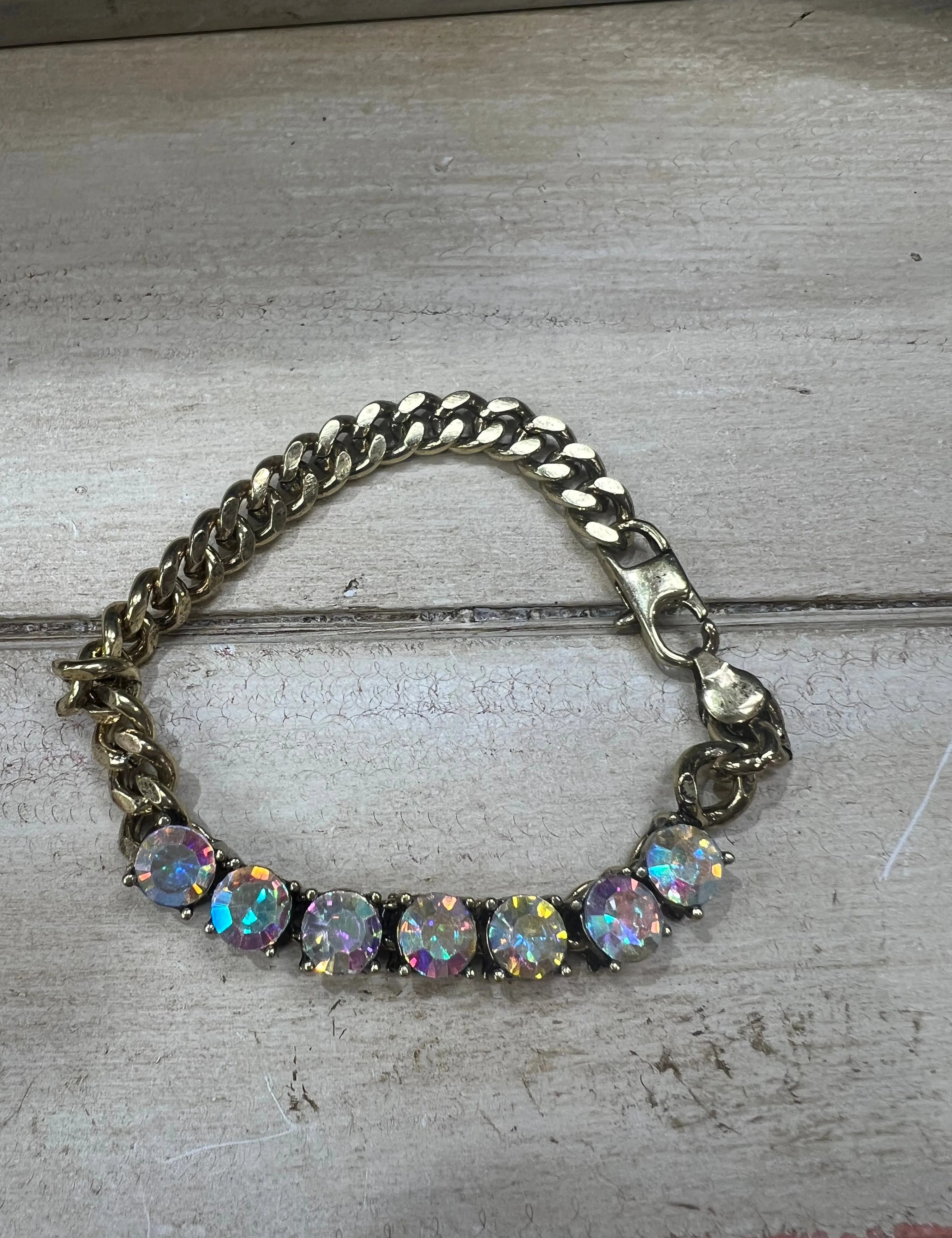 ATG Crystal Chain Bracelet on Simply Obsessed