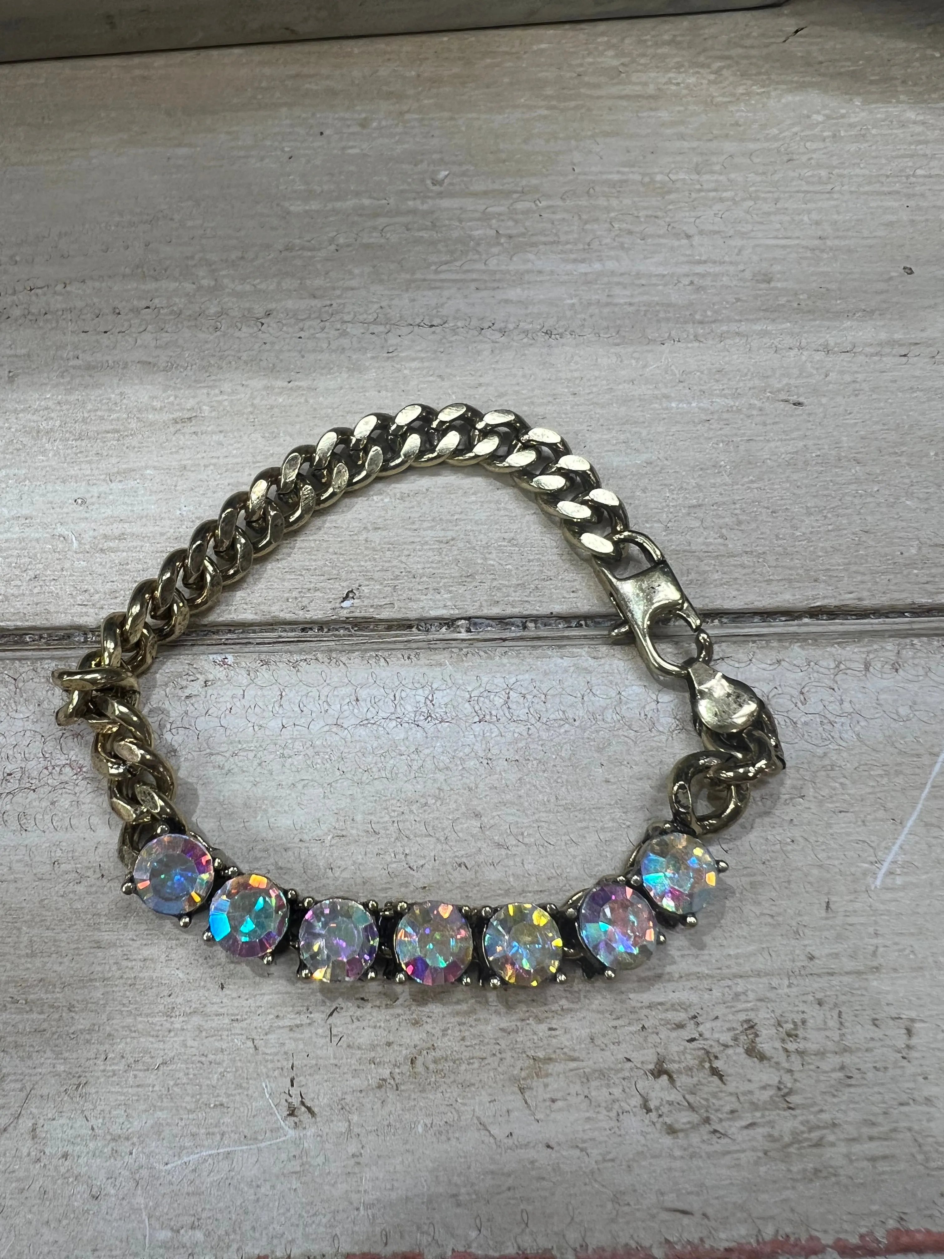 ATG Crystal Chain Bracelet on Simply Obsessed