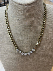 ATG Crystal Chain Necklace on Simply Obsessed
