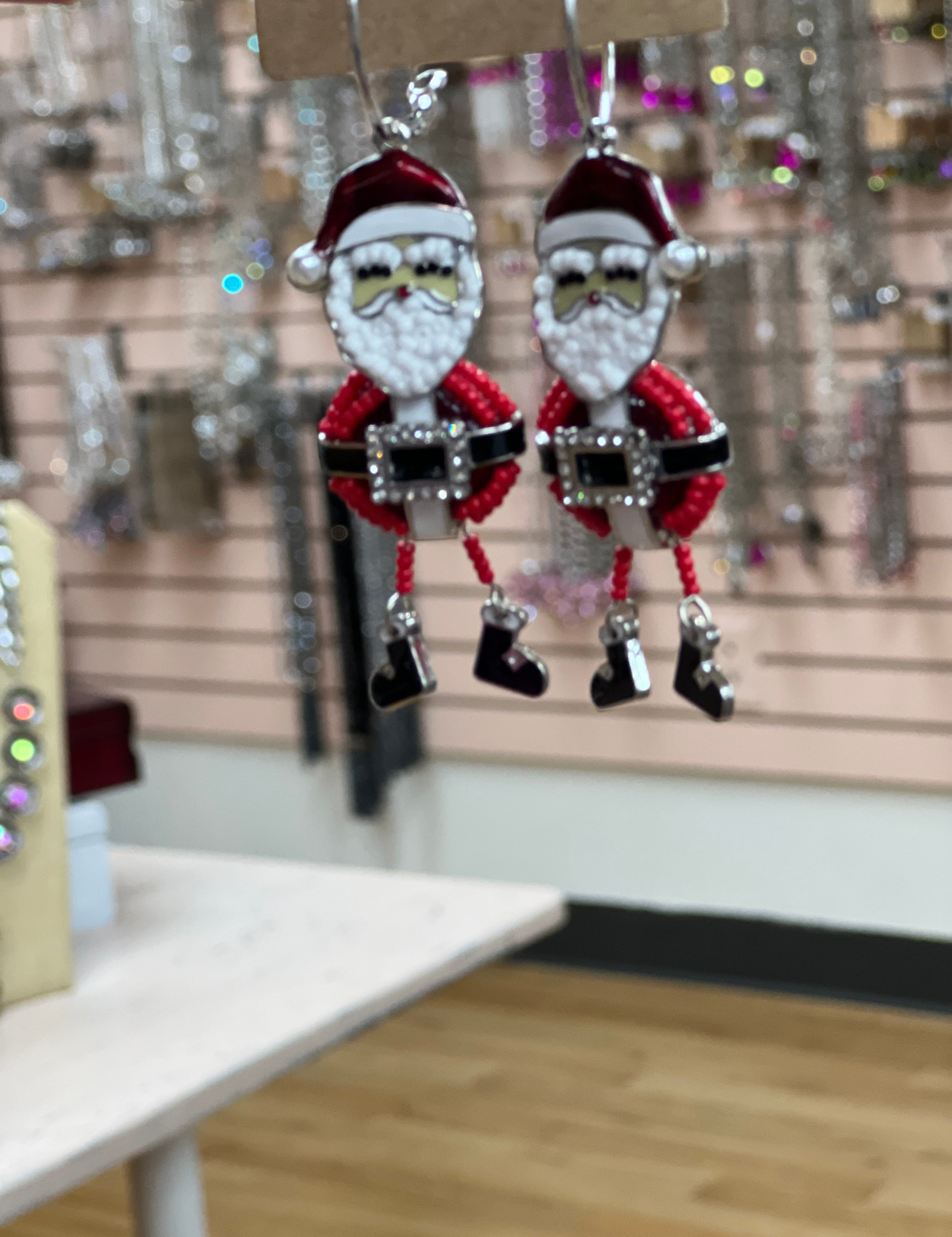 ATG Dancing Santa Earrings on Simply Obsessed