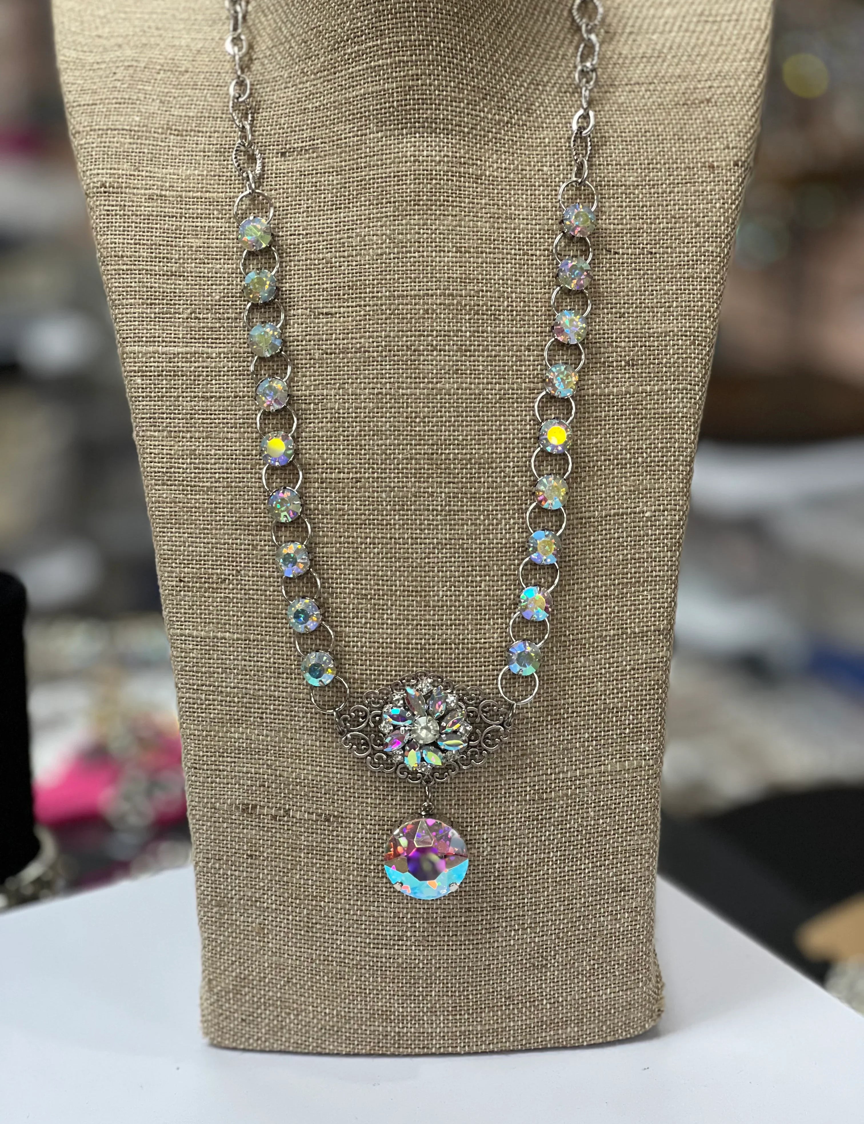 ATG DOORBUSTER AB Jeweled Necklace on Simply Obsessed