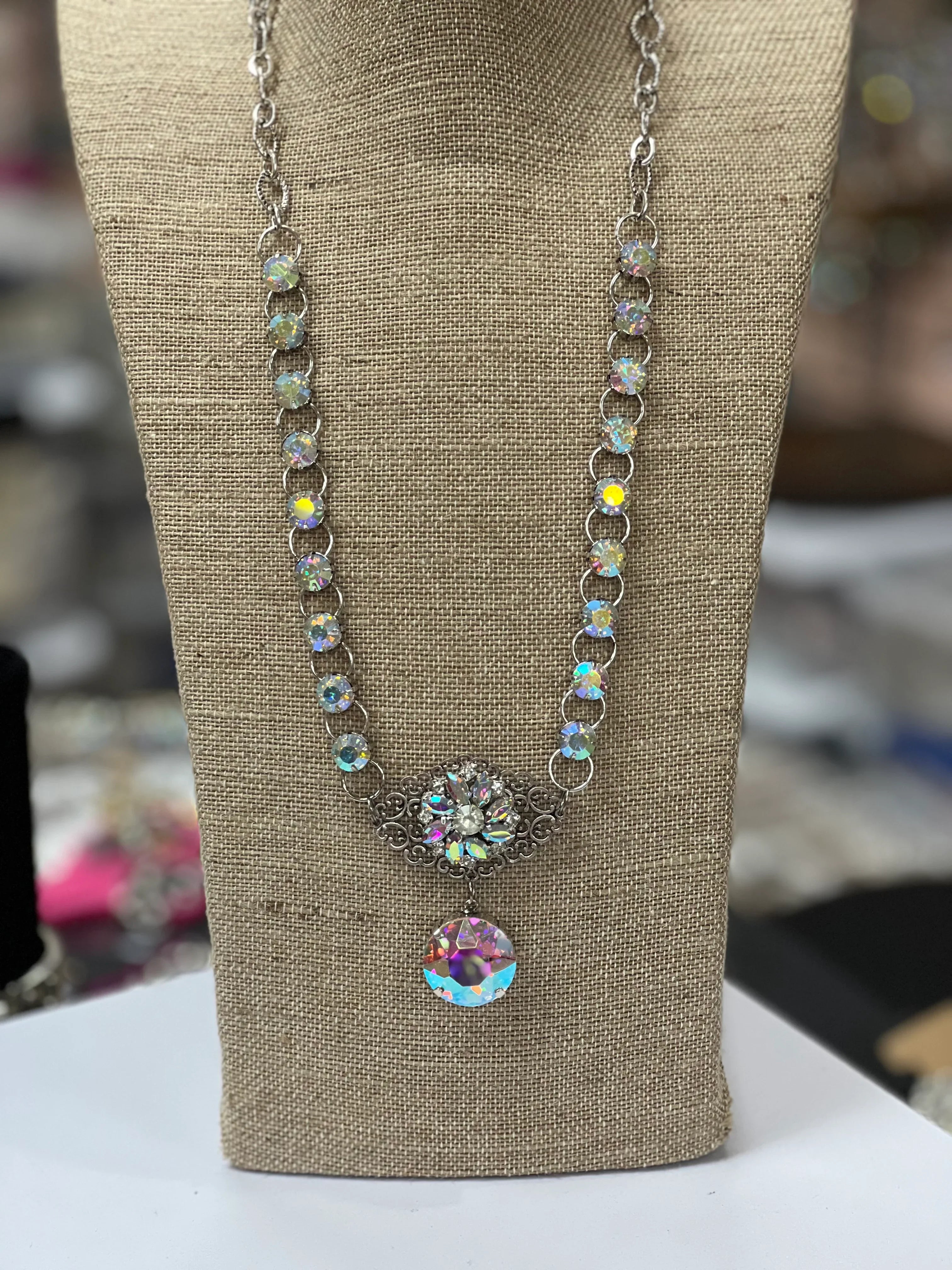ATG DOORBUSTER AB Jeweled Necklace on Simply Obsessed