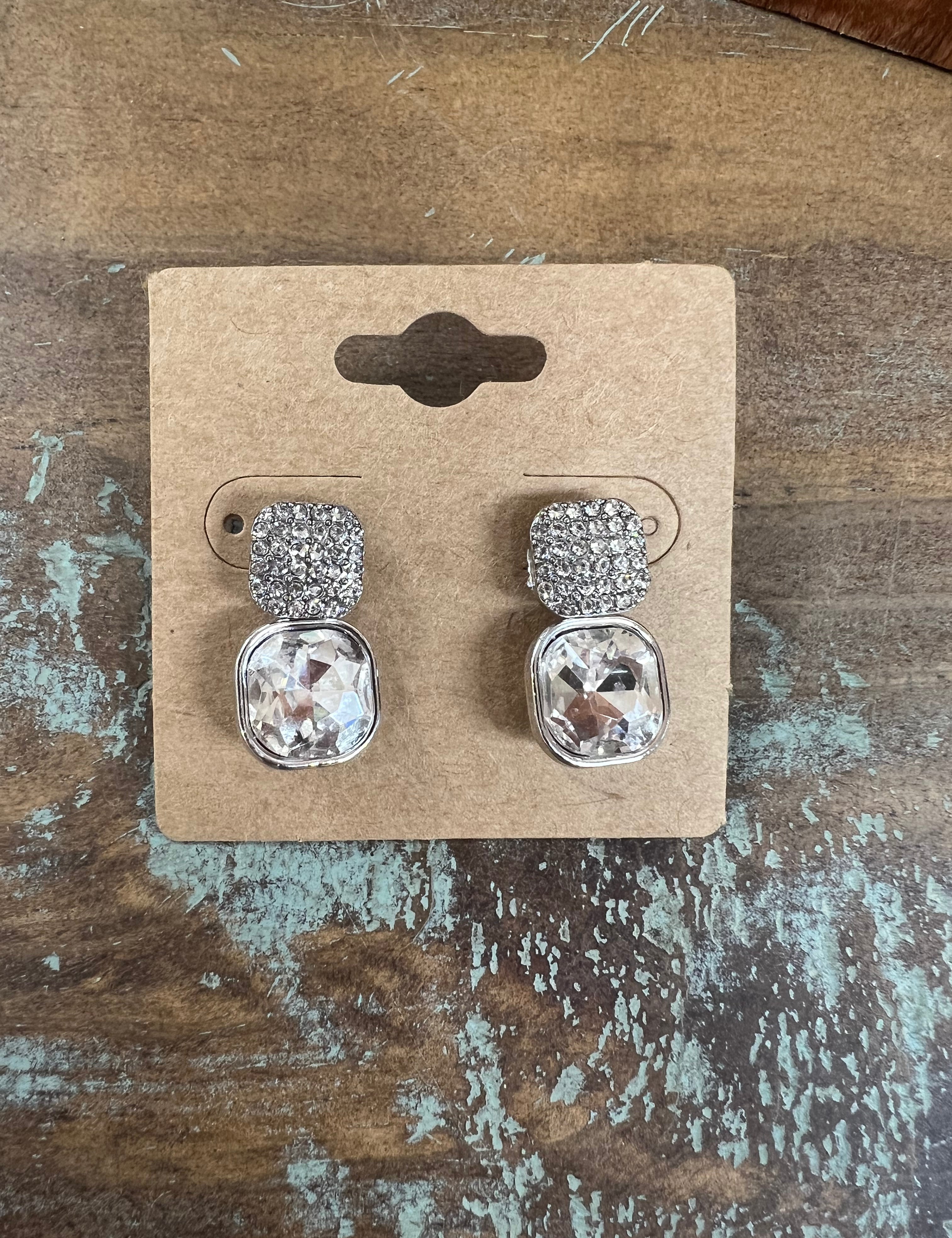ATG Dual Layered Crystal Studs on Simply Obsessed