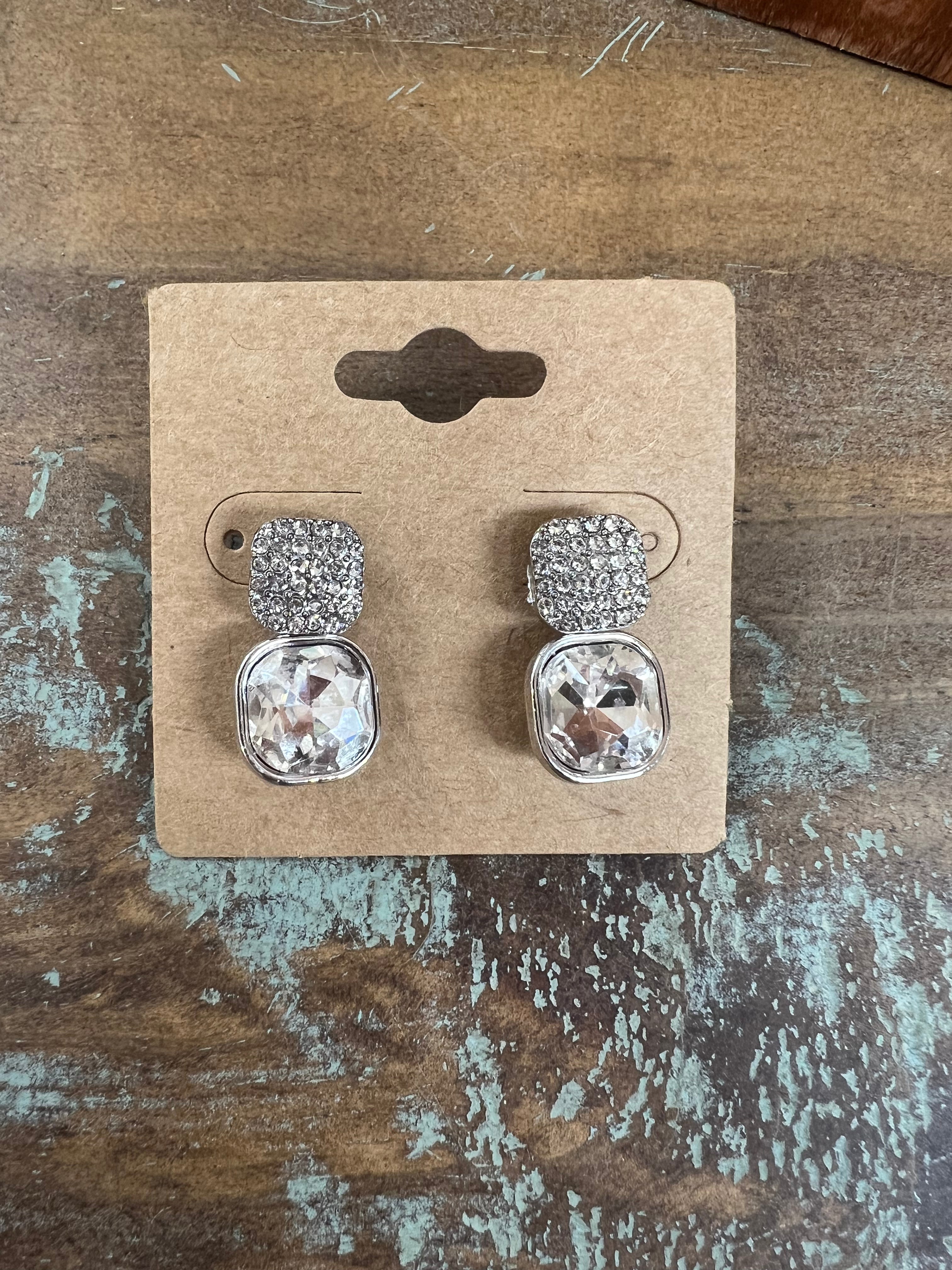 ATG Dual Layered Crystal Studs on Simply Obsessed