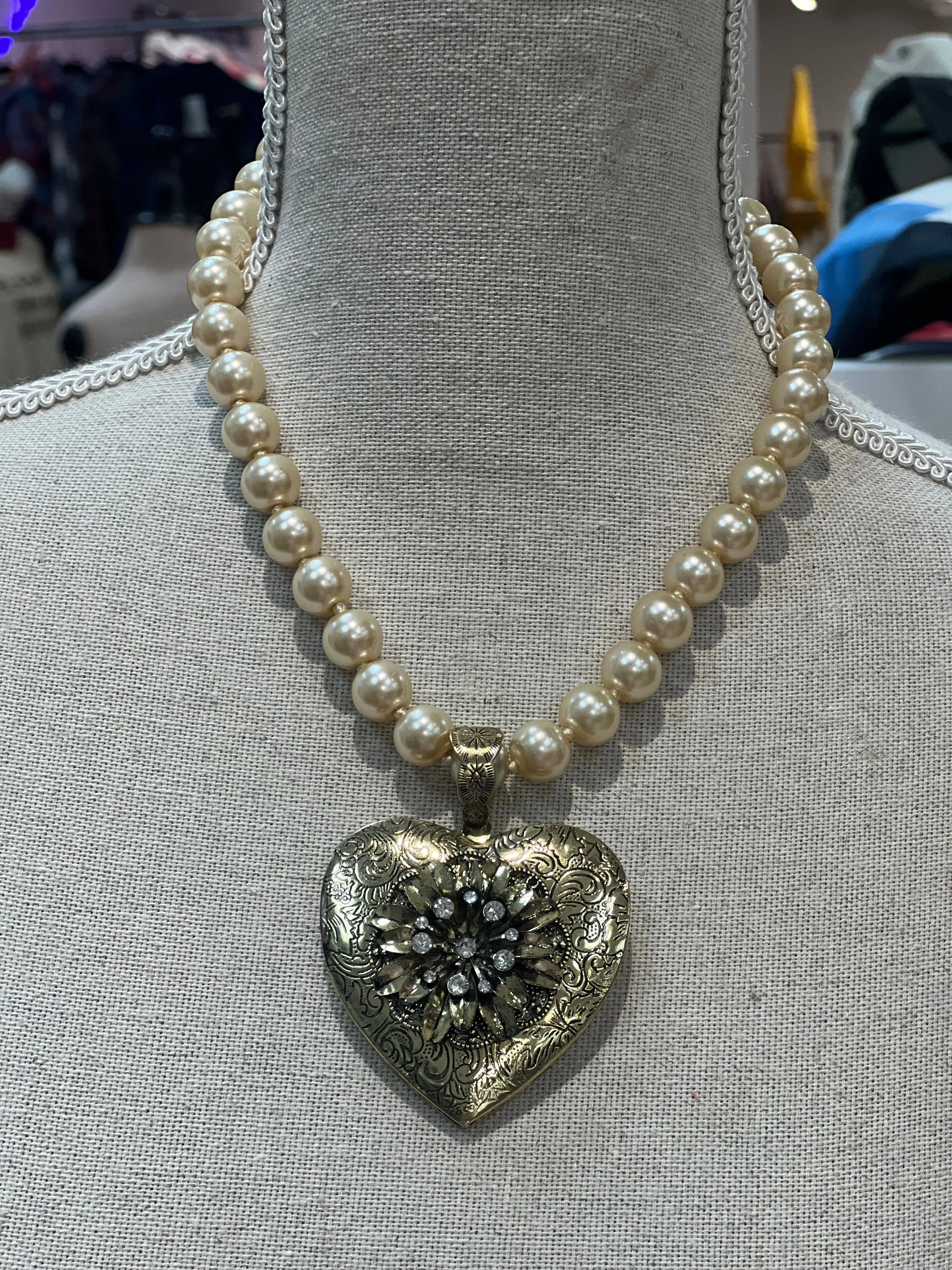 ATG Gold Heart Locket Necklace on Simply Obsessed