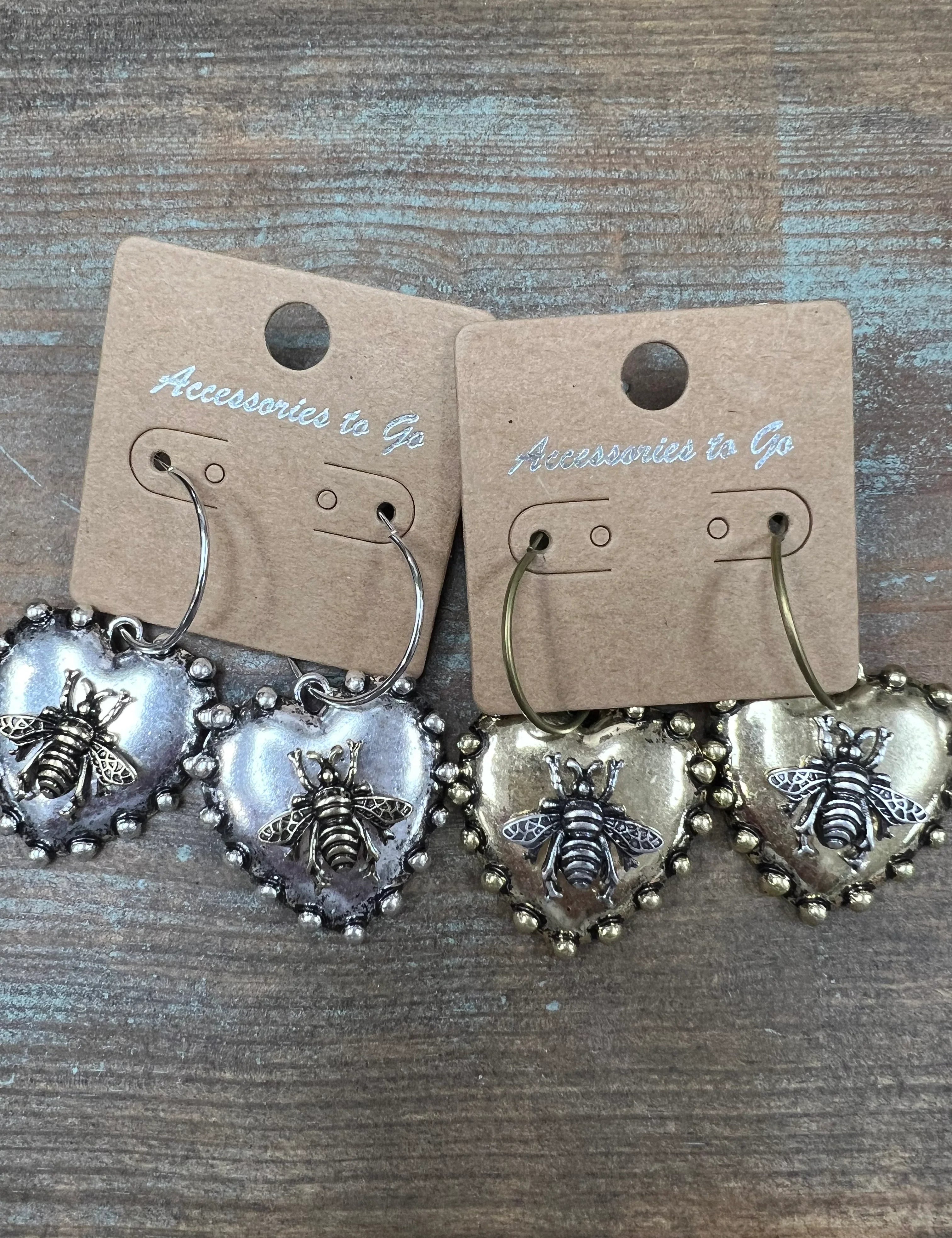 ATG Heart Bee Earrings on Simply Obsessed