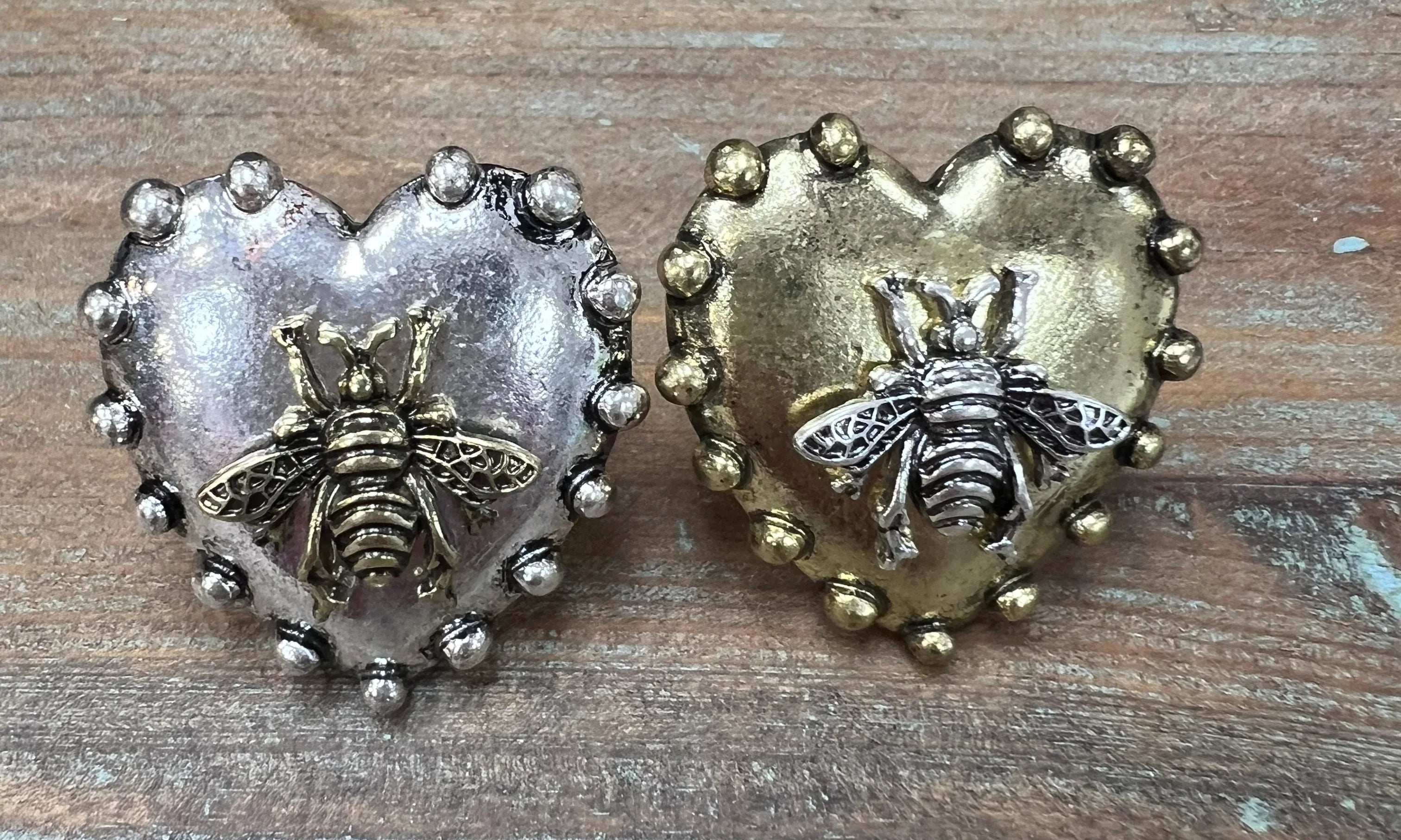 ATG Heart Bee Stretchy Rings on Simply Obsessed