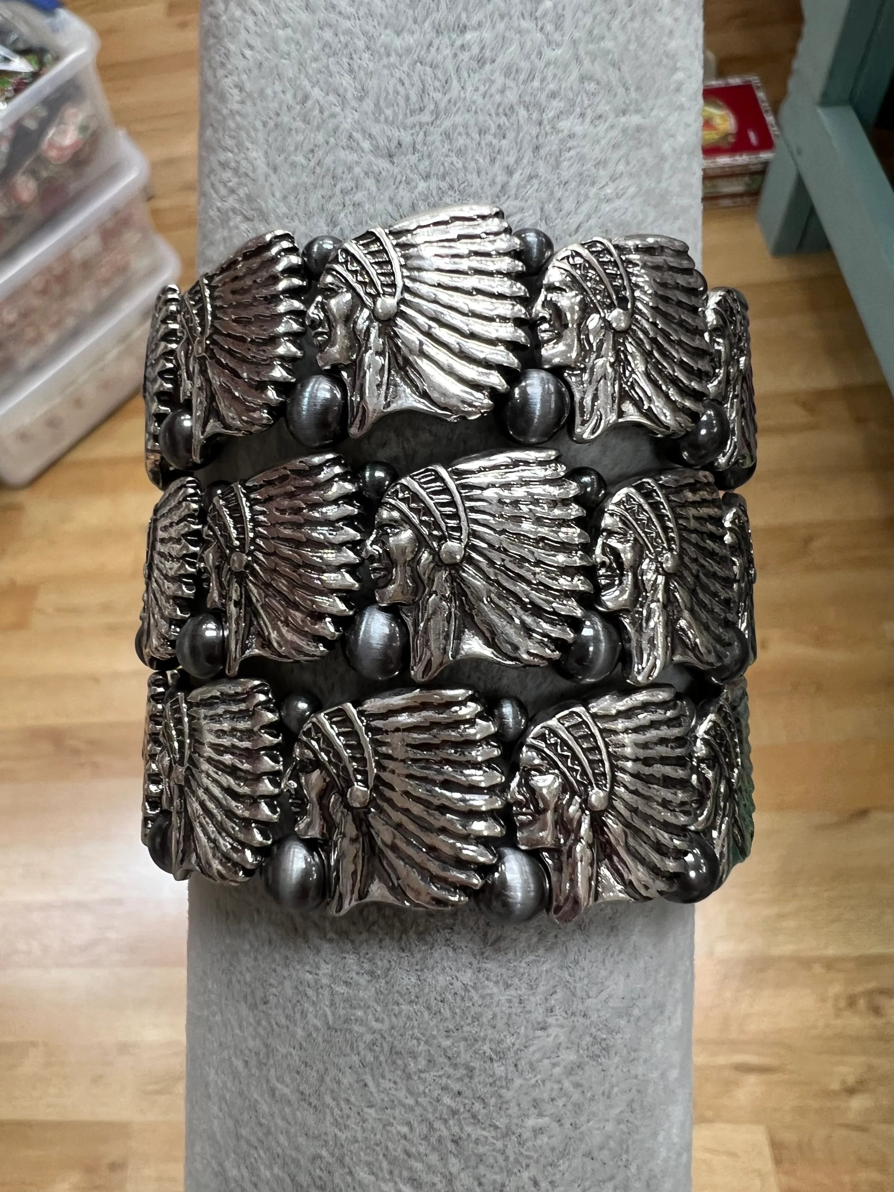 ATG Indian Head Bracelet on Simply Obsessed