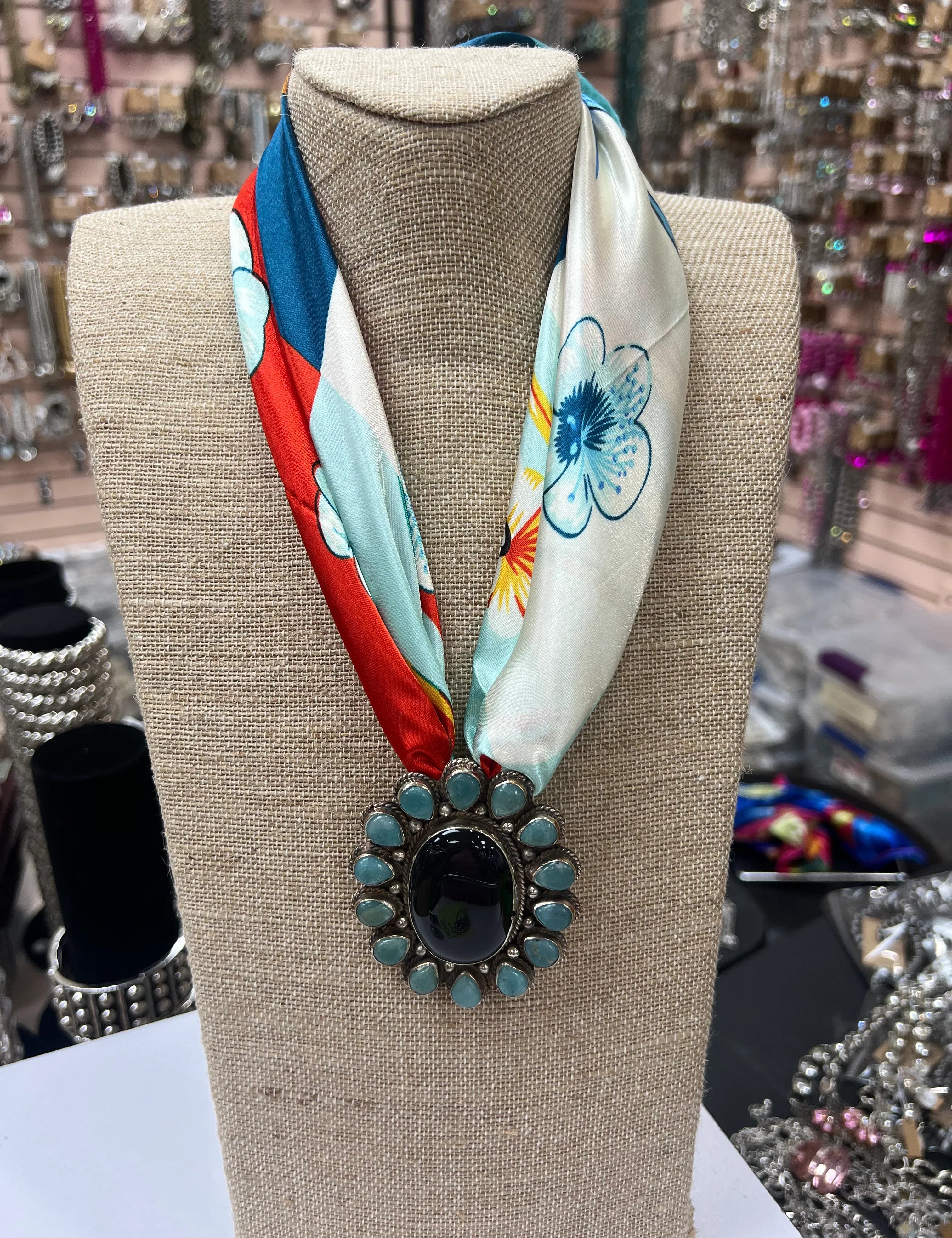 ATG Jade Chrysoprase Scarf Necklace on Simply Obsessed
