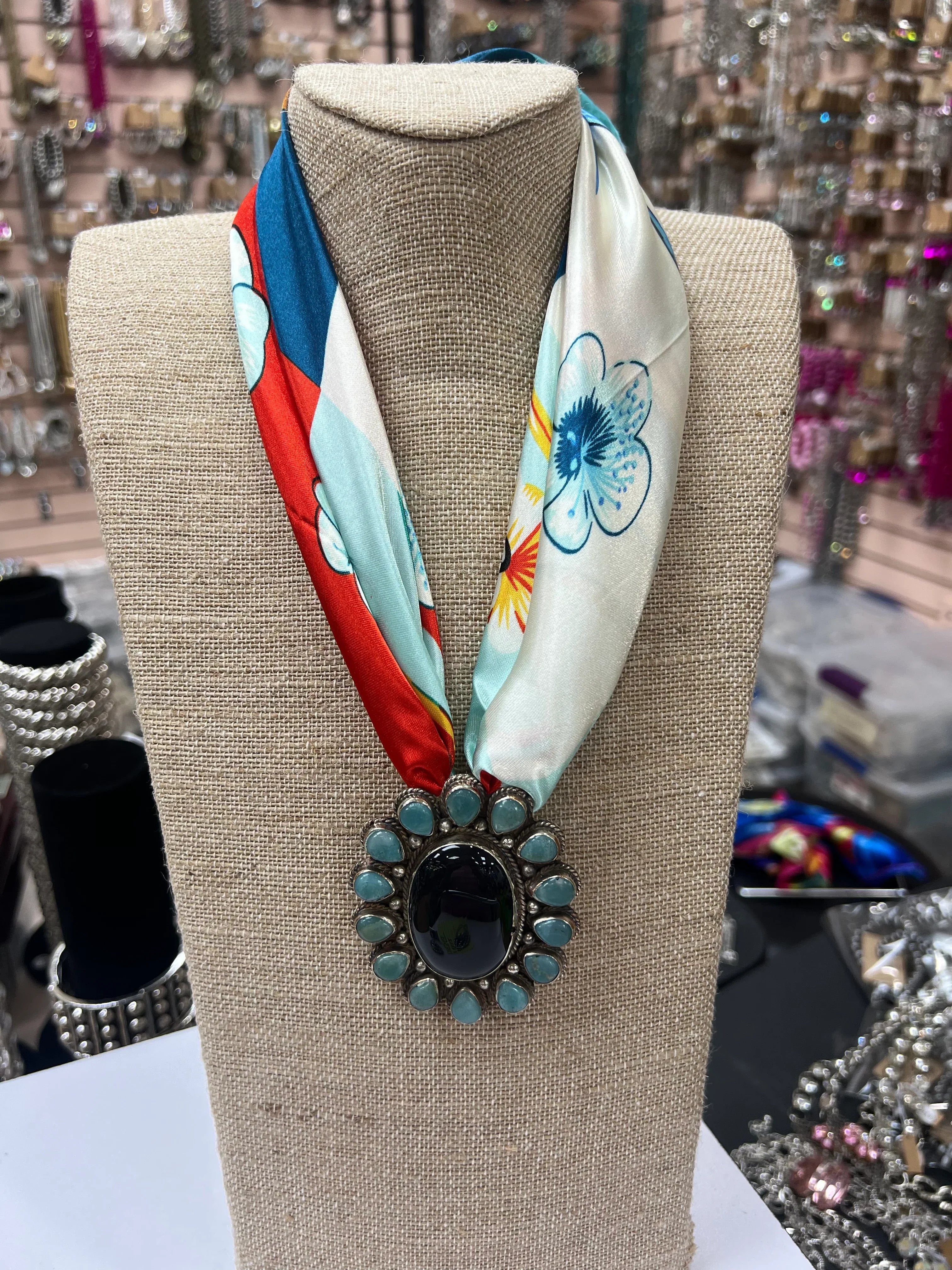 ATG Jade Chrysoprase Scarf Necklace on Simply Obsessed