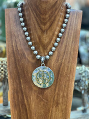 ATG Mixed Metal Symbol Navajo Pearl Necklace on Simply Obsessed