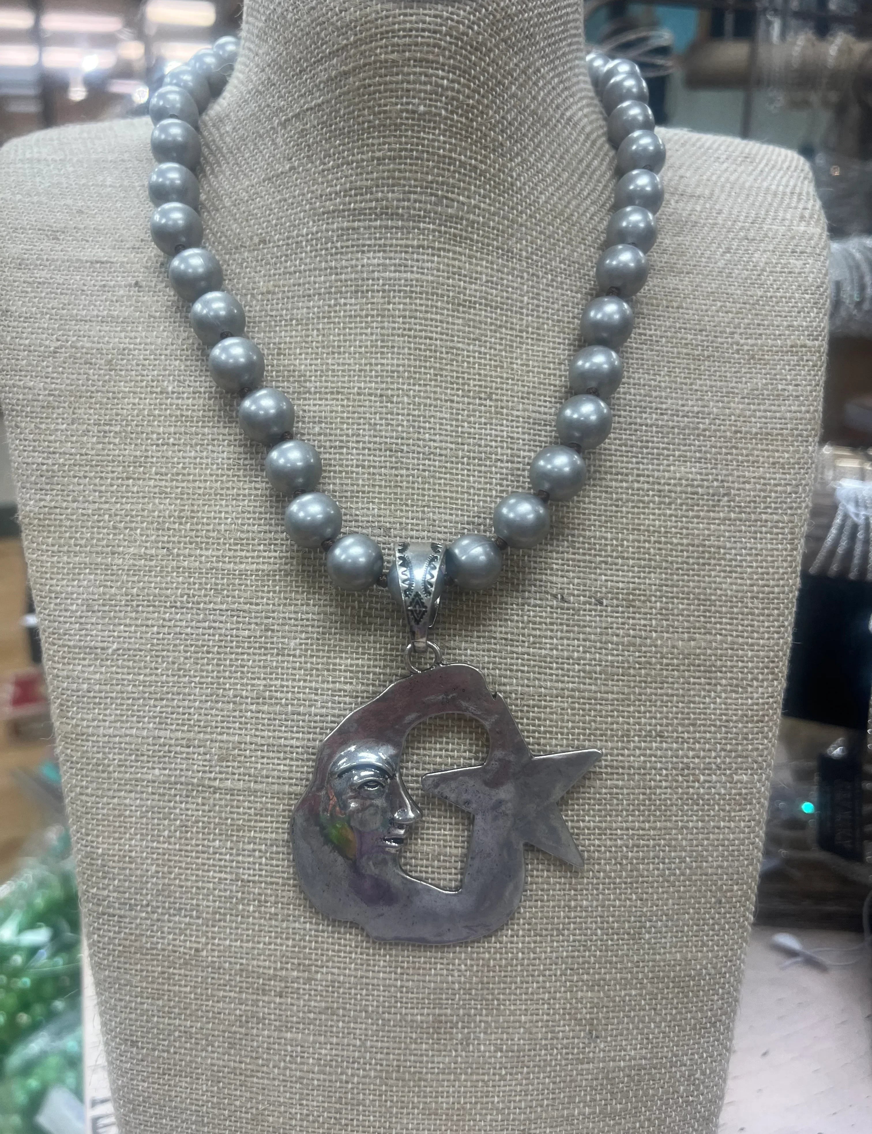 ATG Moon & Star Navajo Pearl Necklace on Simply Obsessed