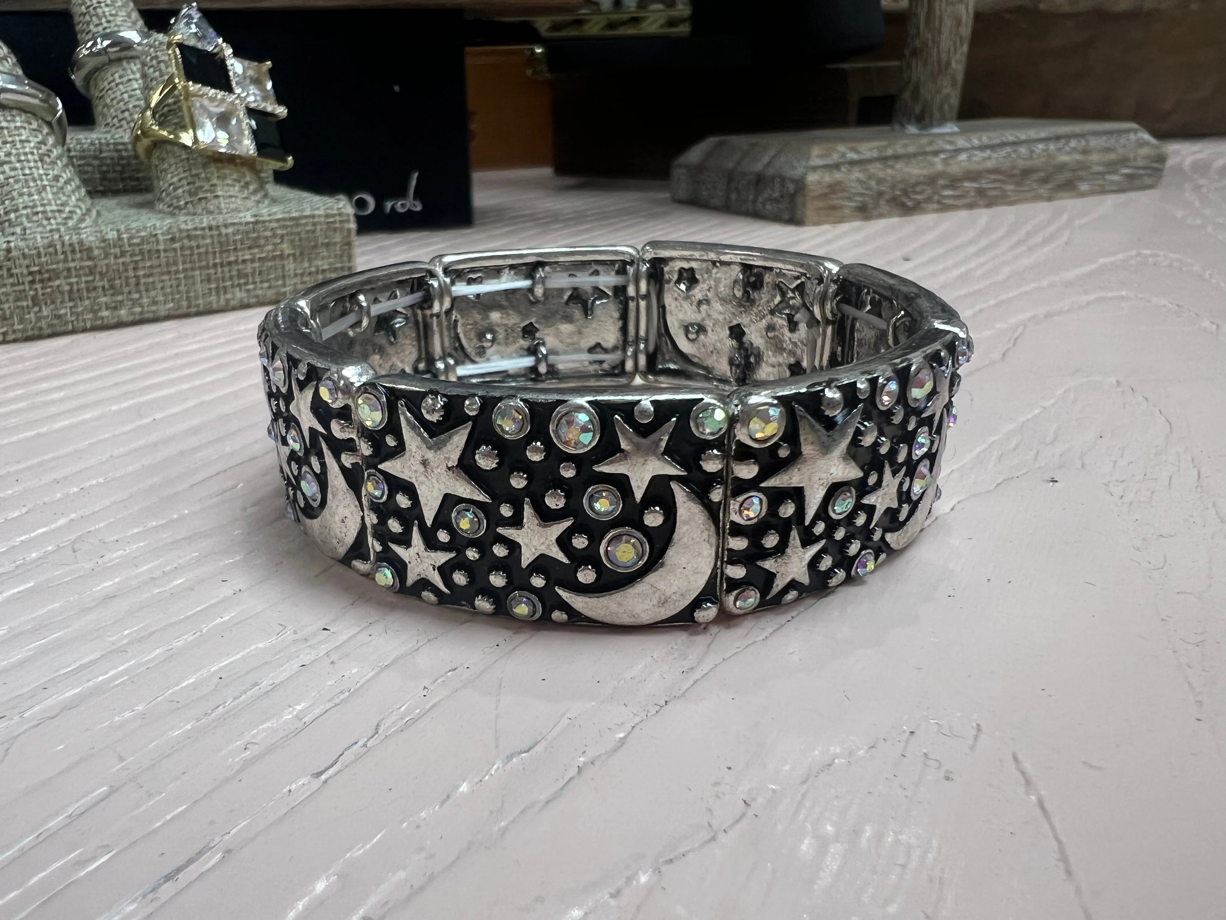 ATG Moon/Star Stretchy Bangle on Simply Obsessed