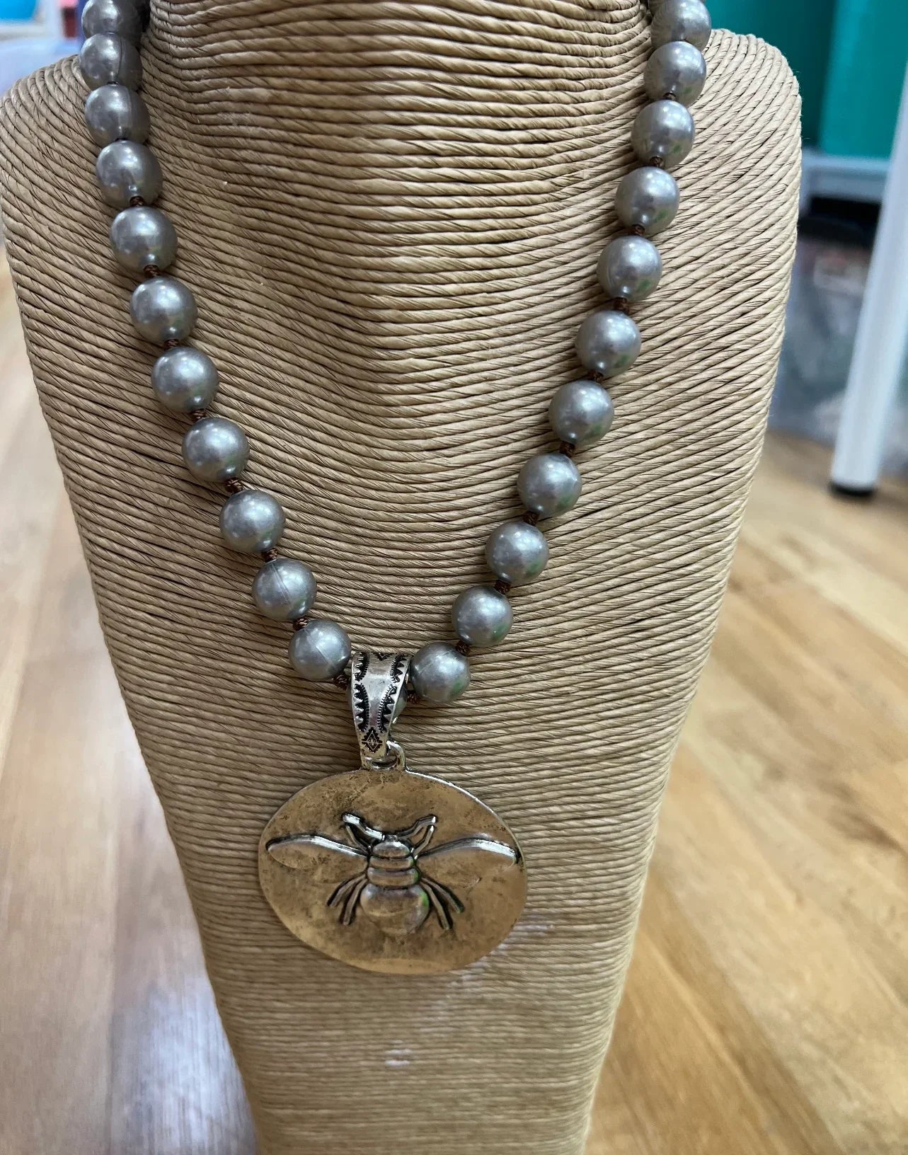 ATG Navajo Pearl Bee Necklace on Simply Obsessed