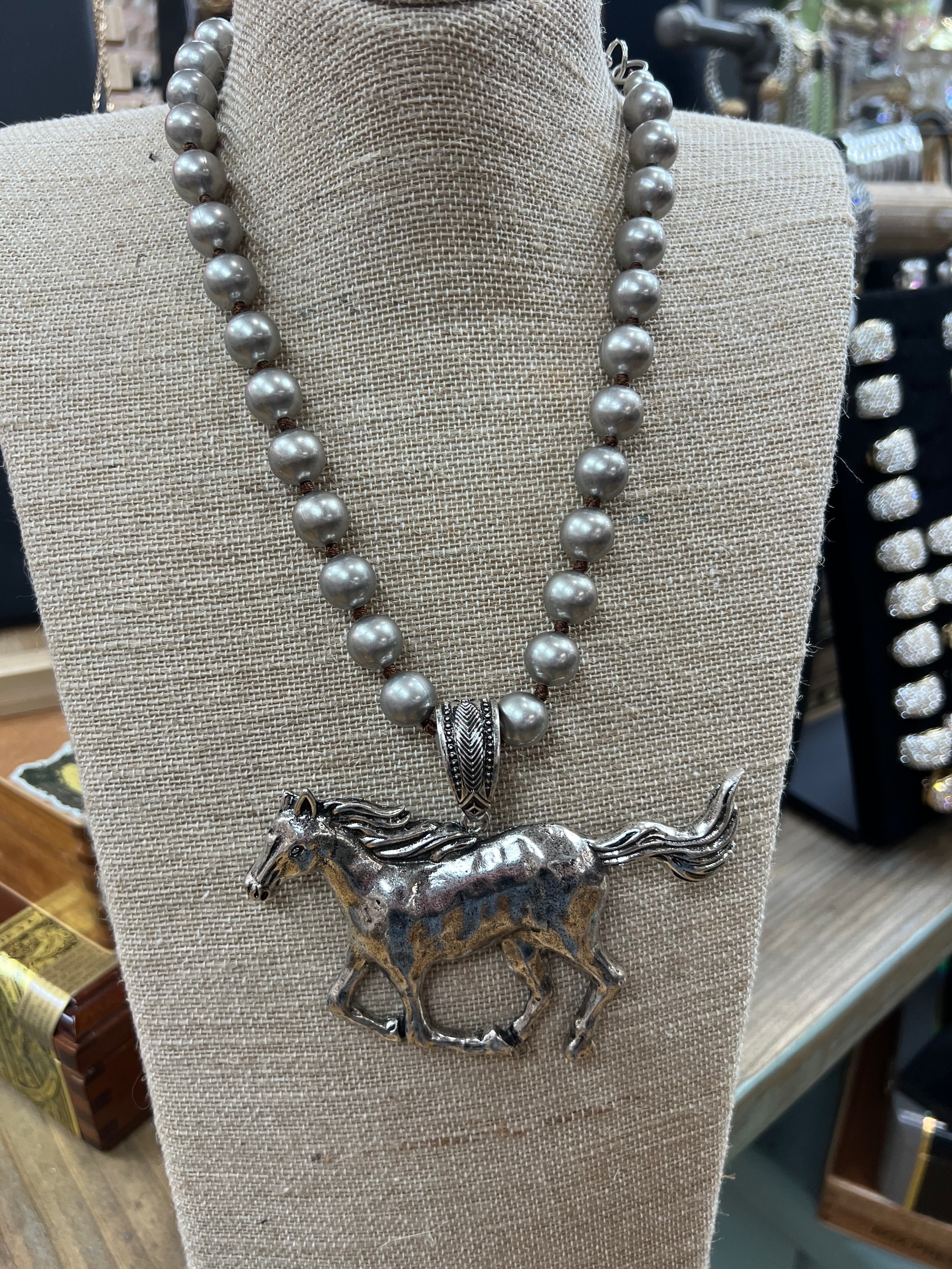 ATG Race Horse Necklace on Simply Obsessed