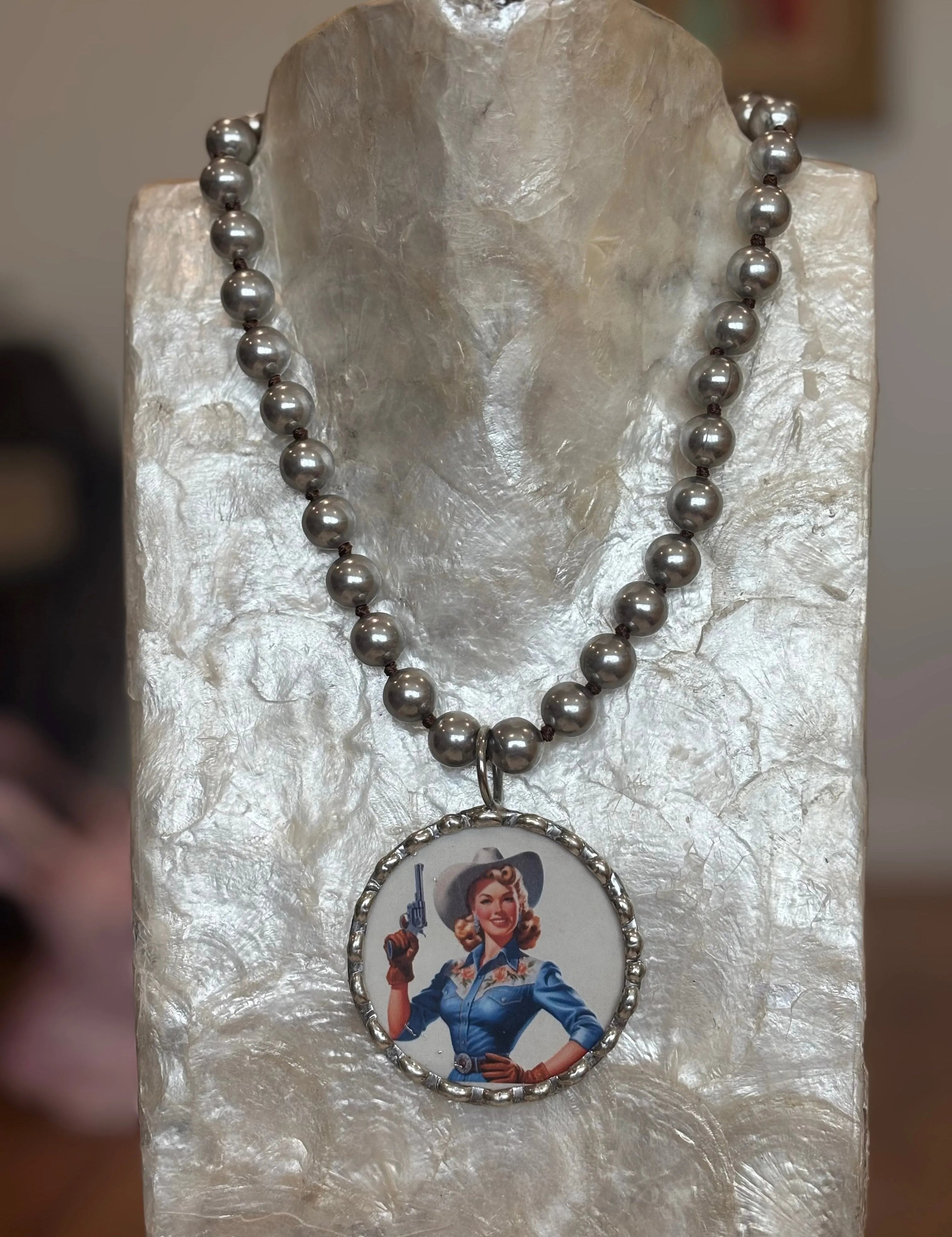 ATG Retro Cowgirl Soldered Necklace on Simply Obsessed